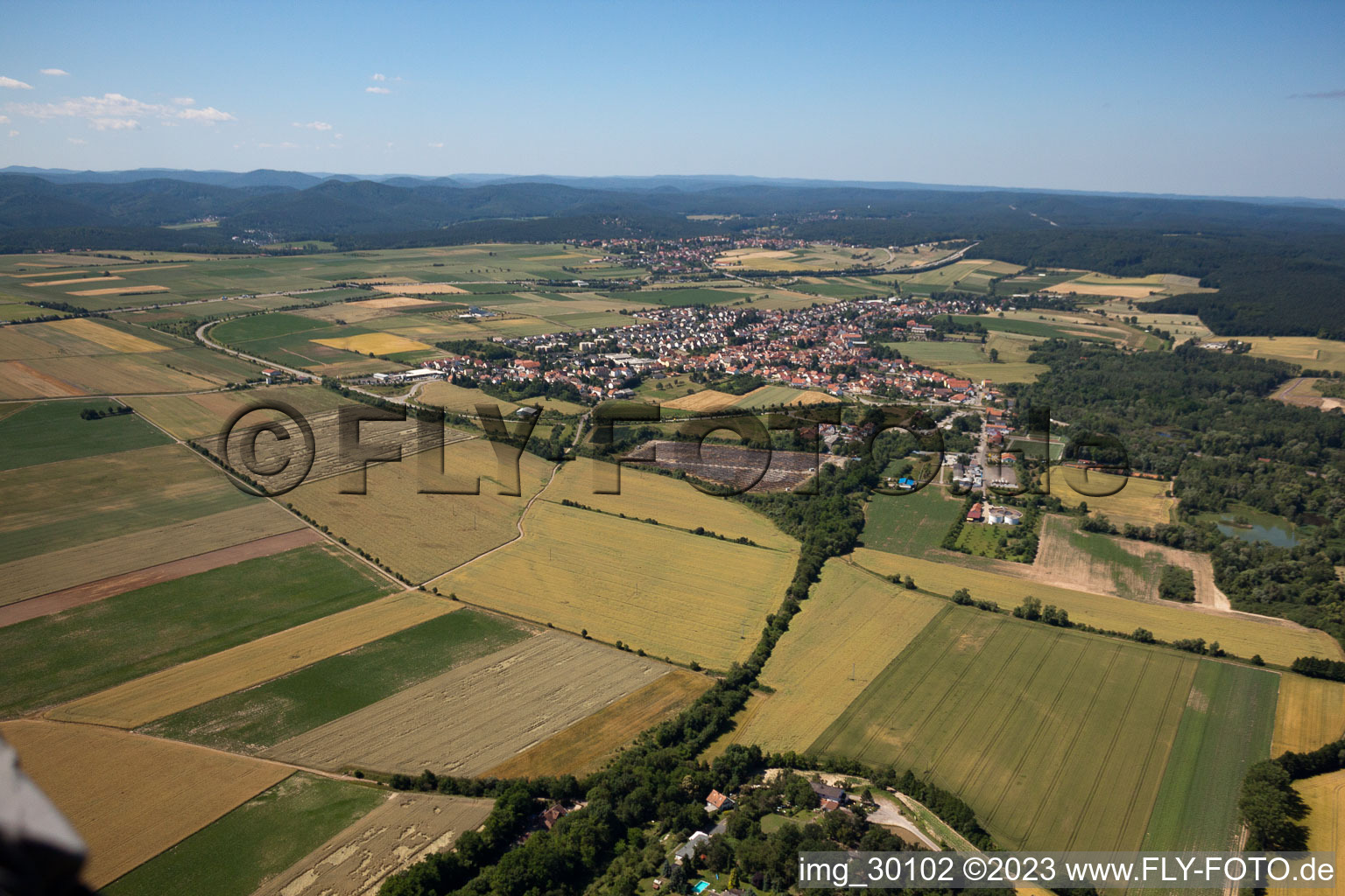 Luftaufnahme von Tiefenthal im Bundesland Rheinland-Pfalz, Deutschland