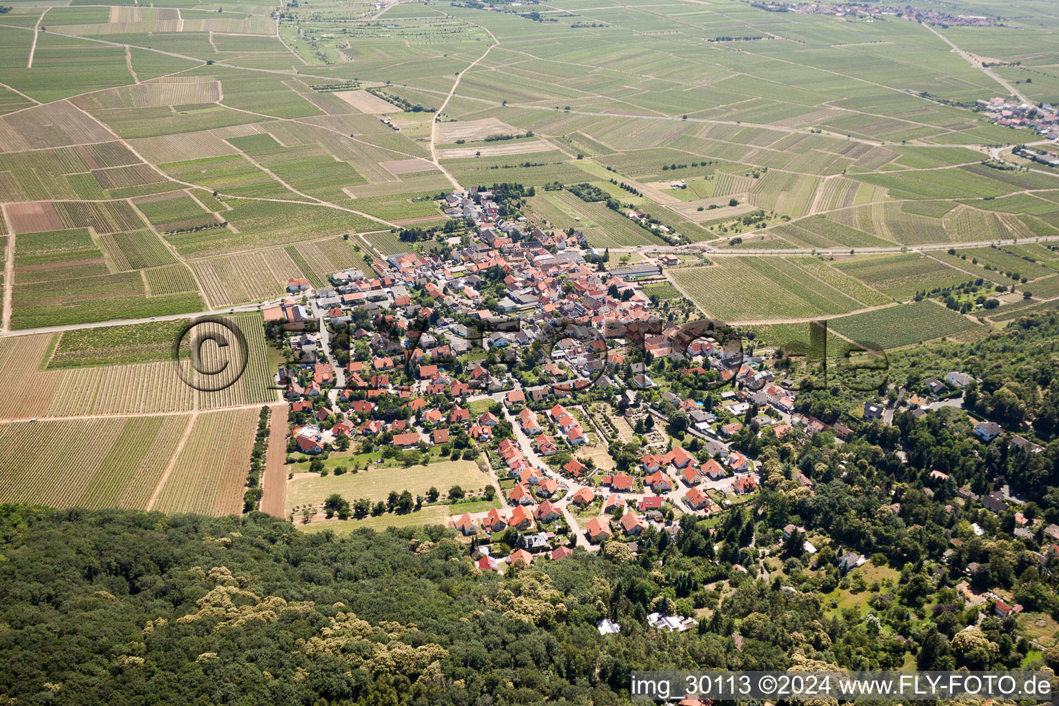 Dorf - Ansicht von Am Münchberg in Bobenheim am Berg im Bundesland Rheinland-Pfalz, Deutschland