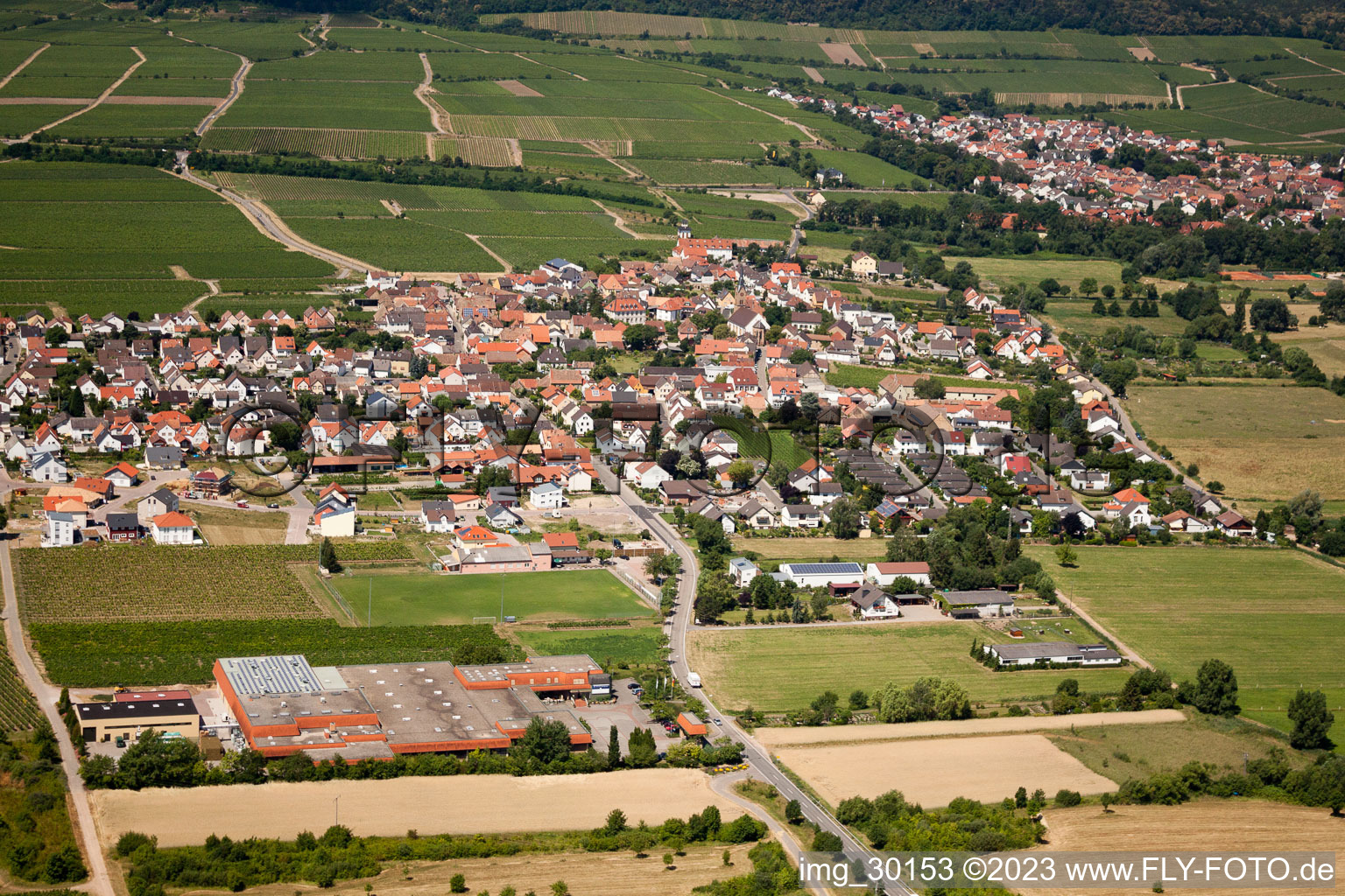 Meckenheim im Bundesland Rheinland-Pfalz, Deutschland aus der Luft betrachtet