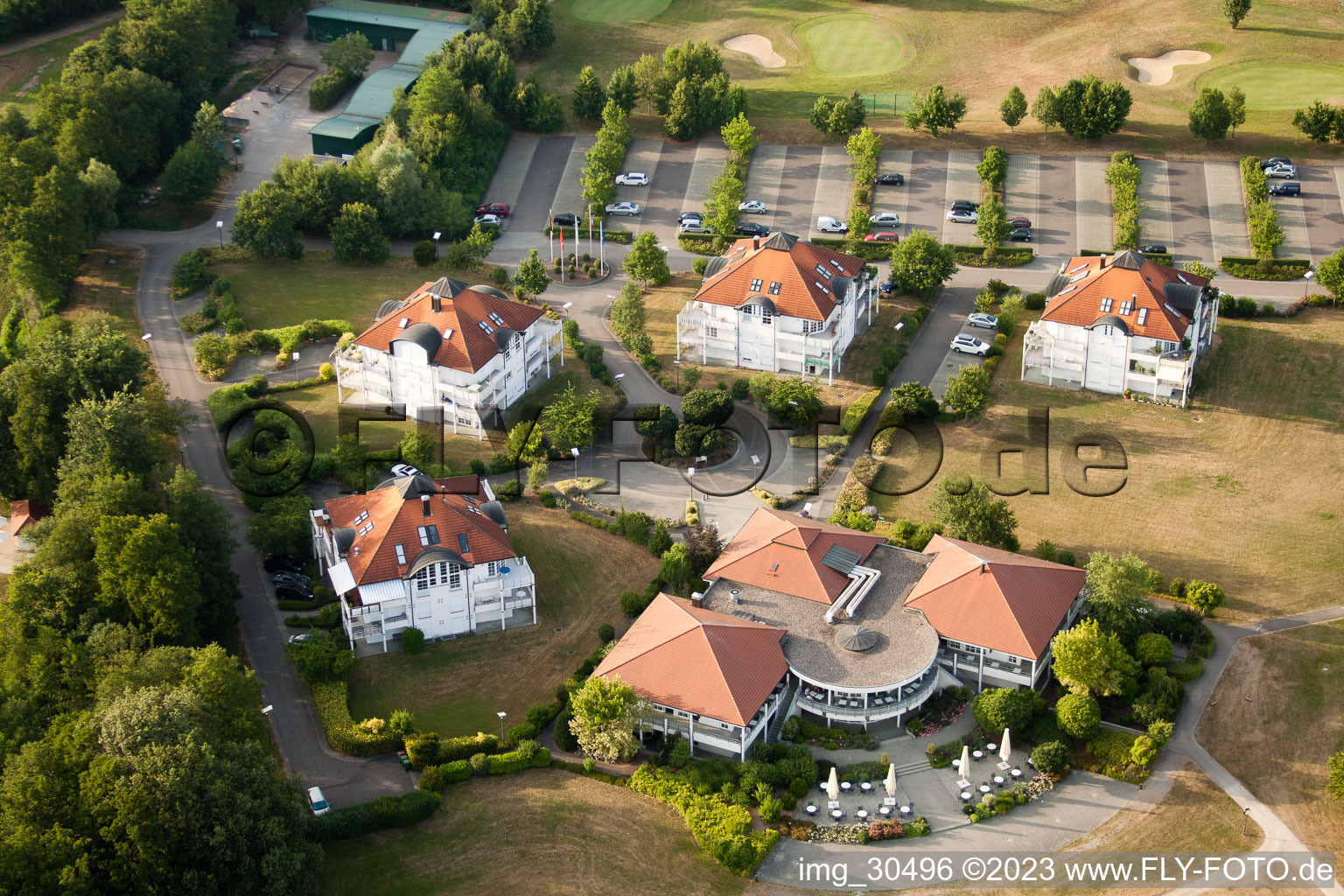 Soufflenheim , Golfclub Soufflenheim Baden-Baden im Bundesland Bas-Rhin, Frankreich aus der Vogelperspektive