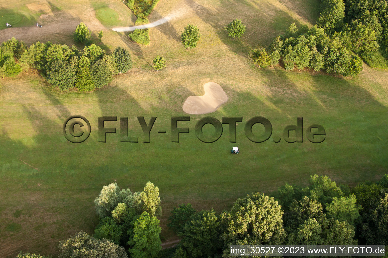 Soufflenheim , Golfclub Soufflenheim Baden-Baden im Bundesland Bas-Rhin, Frankreich vom Flugzeug aus