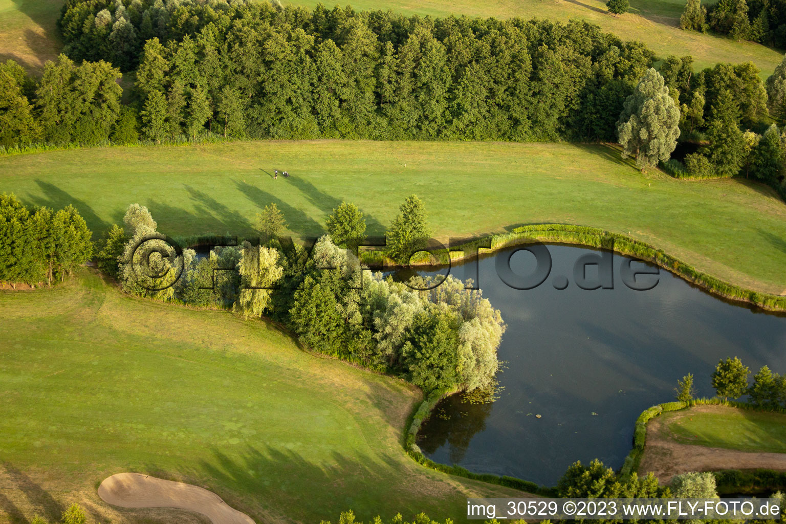Soufflenheim , Golfclub Soufflenheim Baden-Baden im Bundesland Bas-Rhin, Frankreich aus der Vogelperspektive