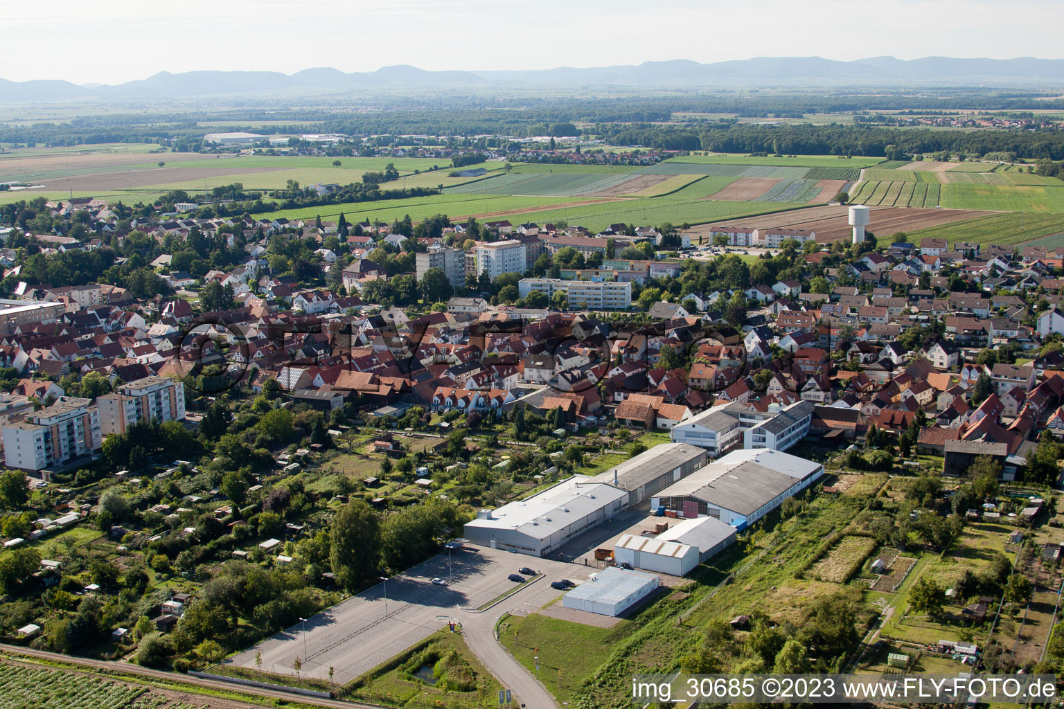 Luftbild von Kandel, DBK im Bundesland Rheinland-Pfalz, Deutschland