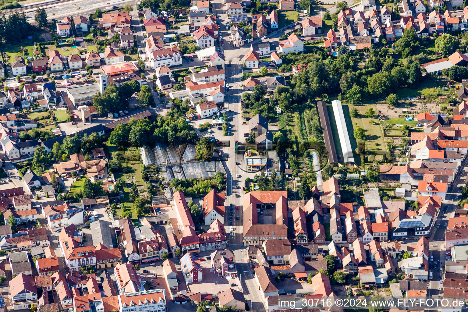 Ortsteil Neue Landstraße in Rülzheim im Bundesland Rheinland-Pfalz, Deutschland