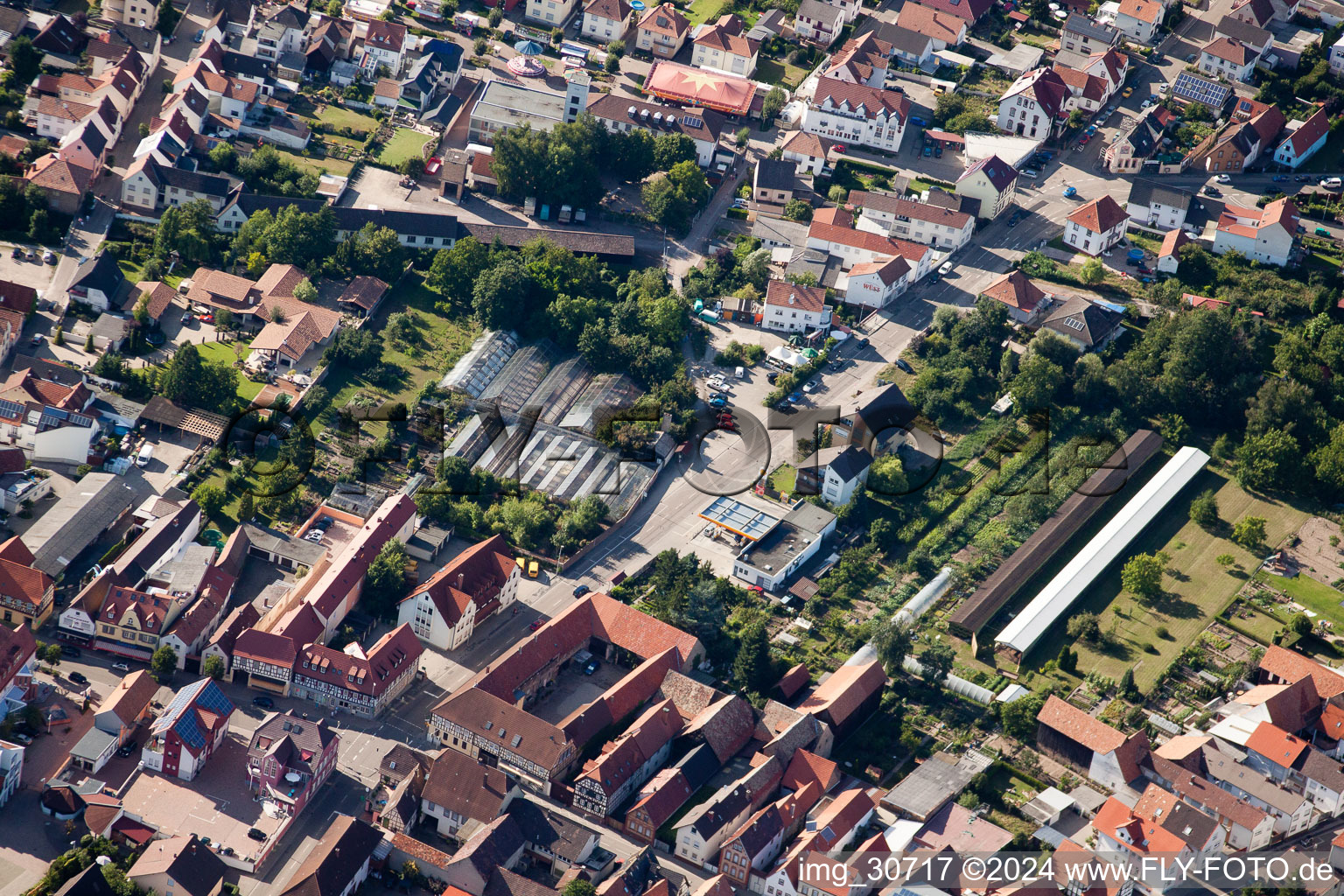 Luftaufnahme von Rülzheim im Bundesland Rheinland-Pfalz, Deutschland