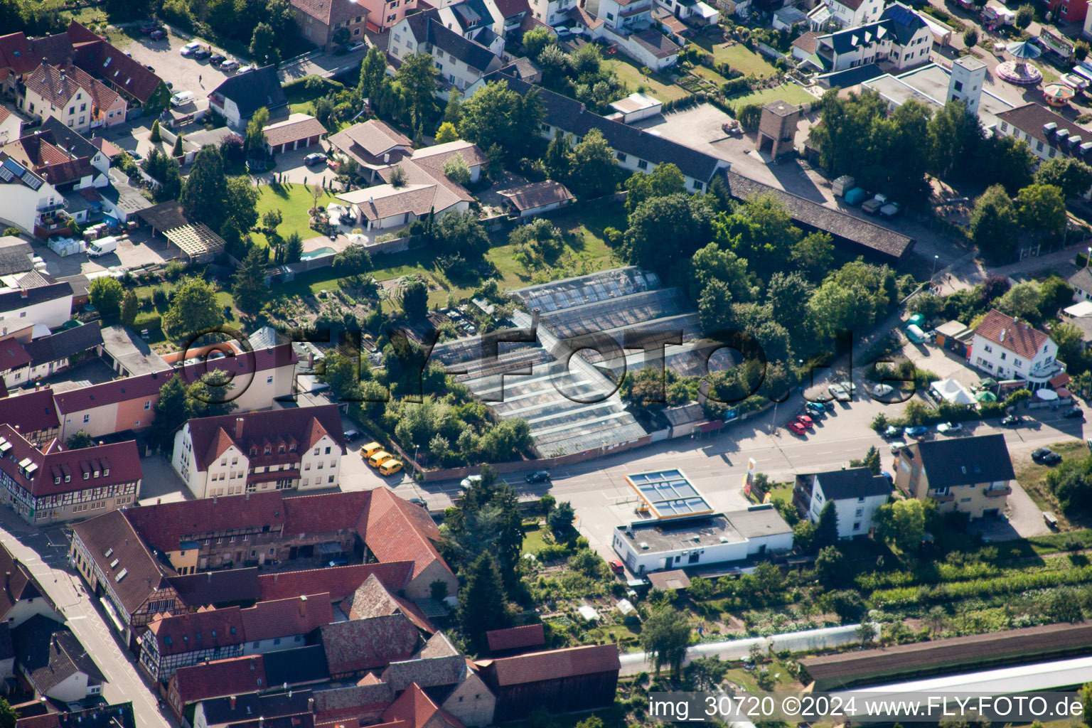 Rülzheim im Bundesland Rheinland-Pfalz, Deutschland aus der Luft