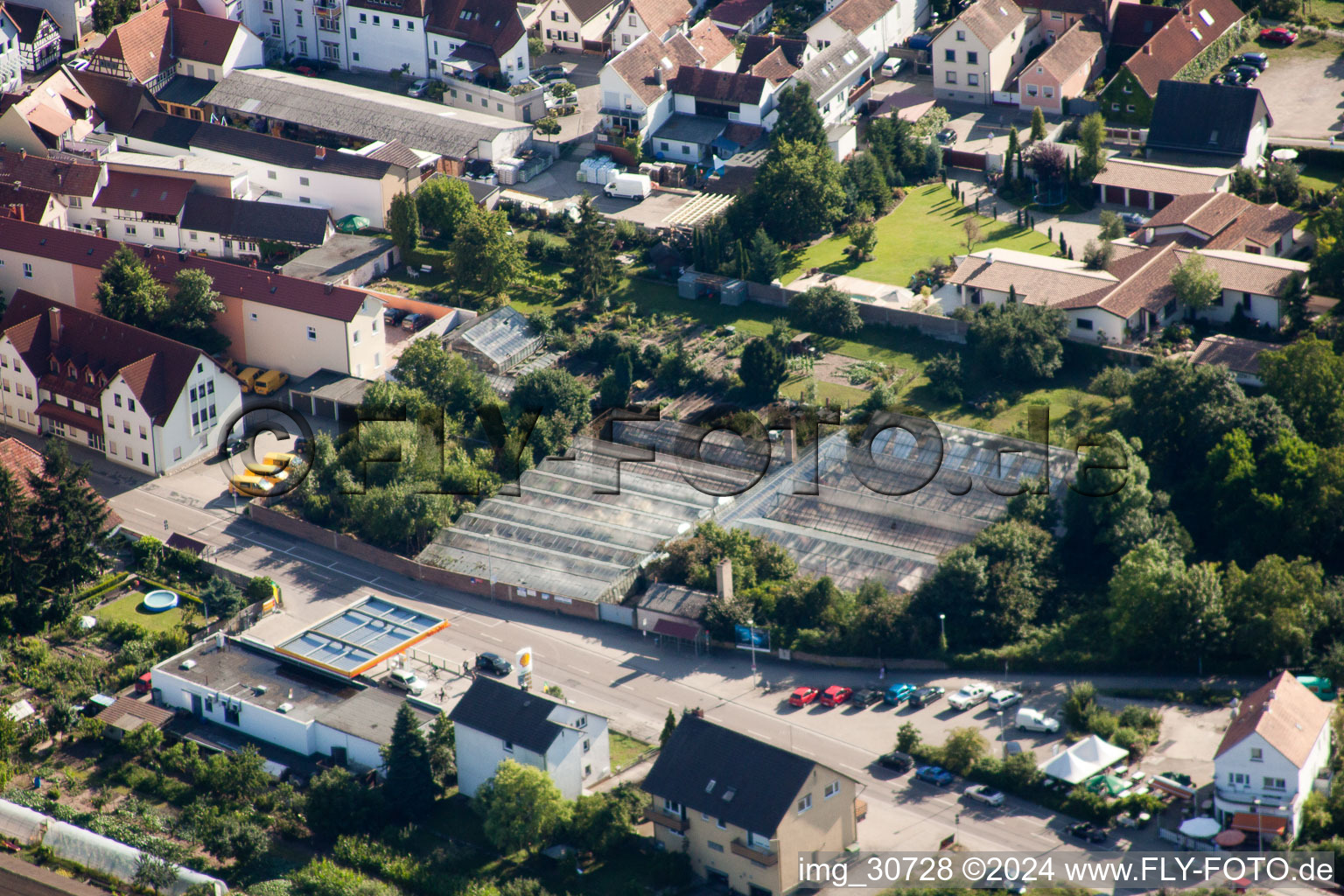 Rülzheim im Bundesland Rheinland-Pfalz, Deutschland von einer Drohne aus