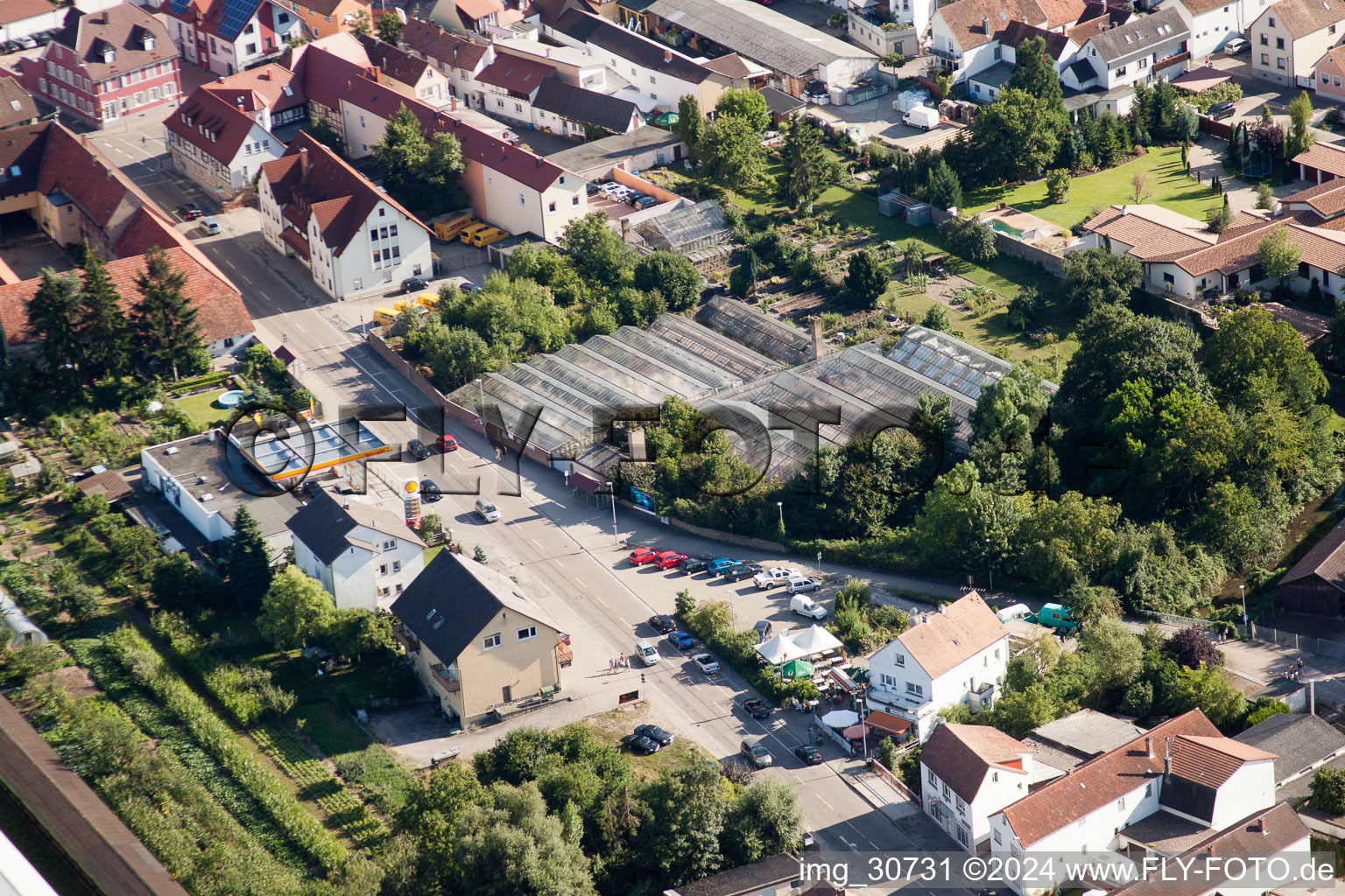 Luftaufnahme von Rülzheim im Bundesland Rheinland-Pfalz, Deutschland