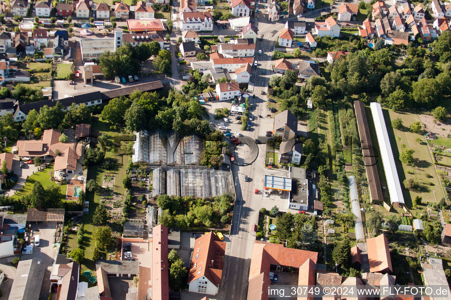 Rülzheim im Bundesland Rheinland-Pfalz, Deutschland von einer Drohne aus