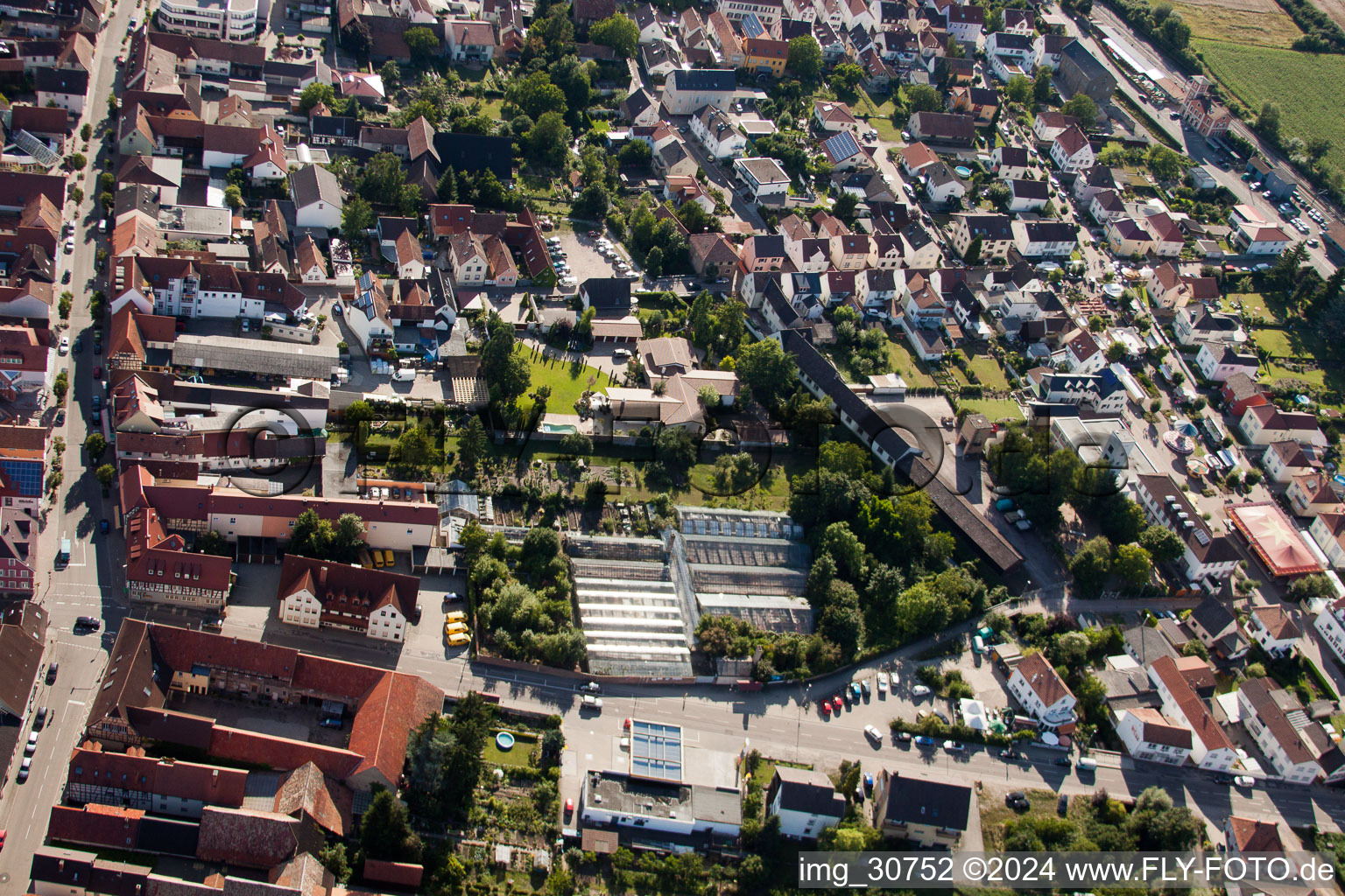 Luftbild von Rülzheim im Bundesland Rheinland-Pfalz, Deutschland