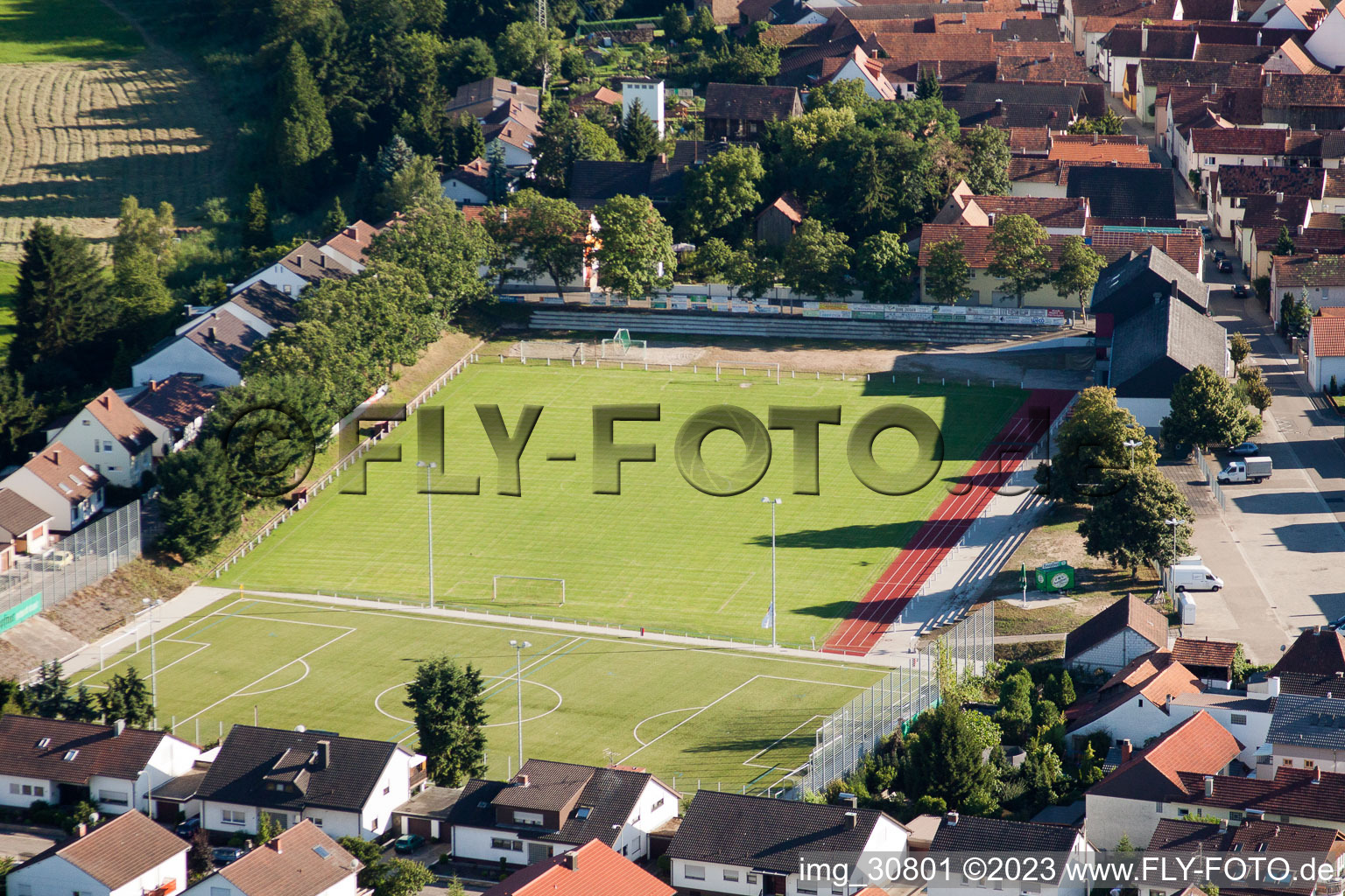 Luftbild von Jockgrim, Sportplätze im Bundesland Rheinland-Pfalz, Deutschland