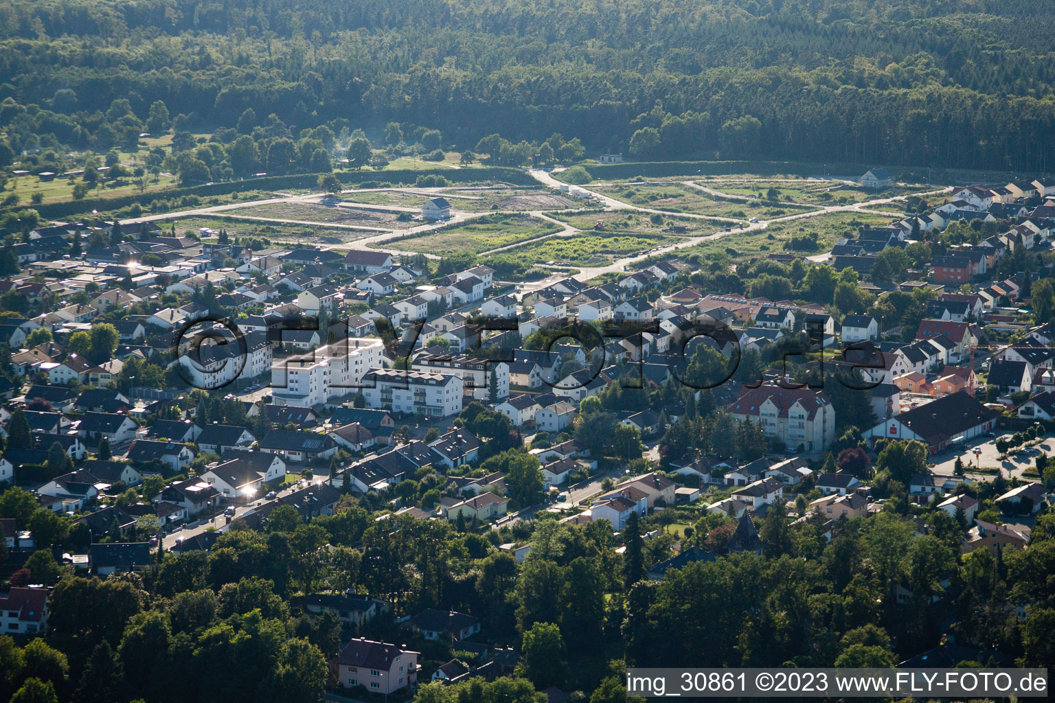 Jockgrim, Neubaugebiet SW im Bundesland Rheinland-Pfalz, Deutschland