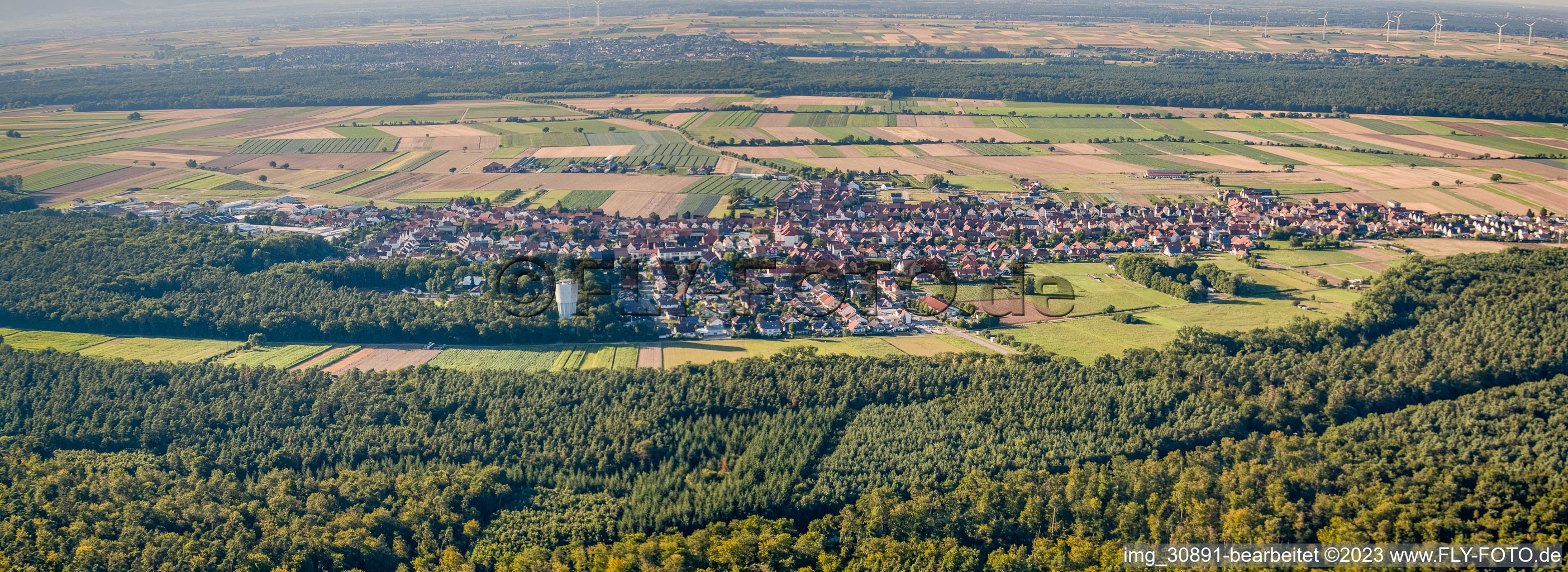 Luftbild von Hatzenbühl von Süden im Bundesland Rheinland-Pfalz, Deutschland