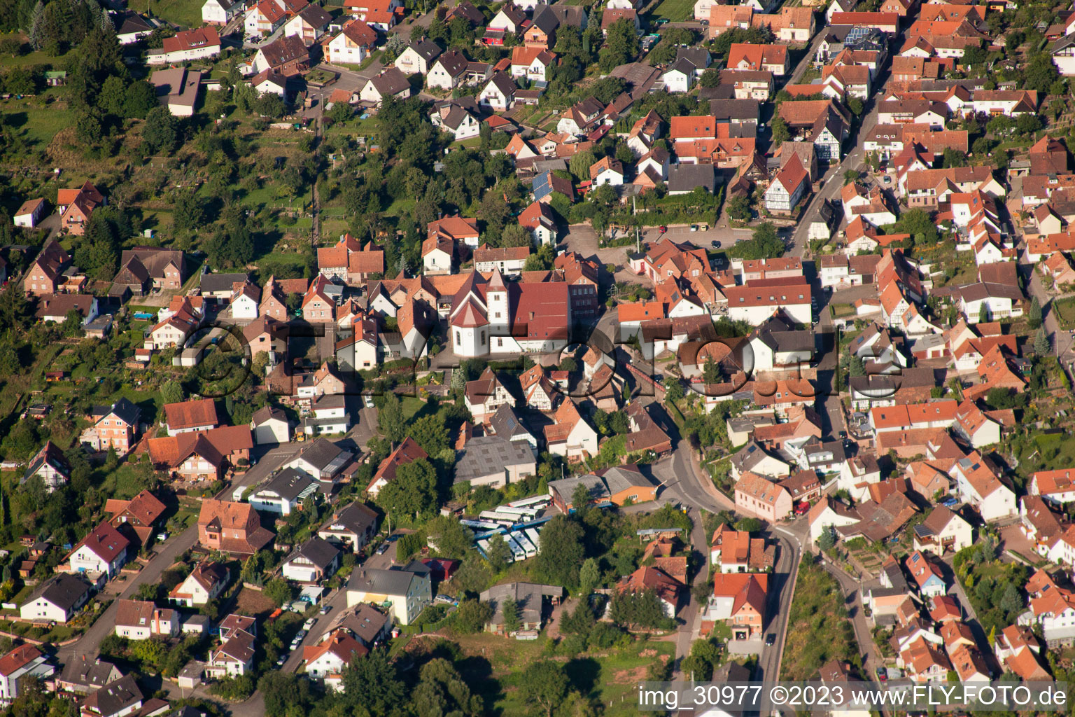 Luftbild von Annweiler am Trifels im Bundesland Rheinland-Pfalz, Deutschland