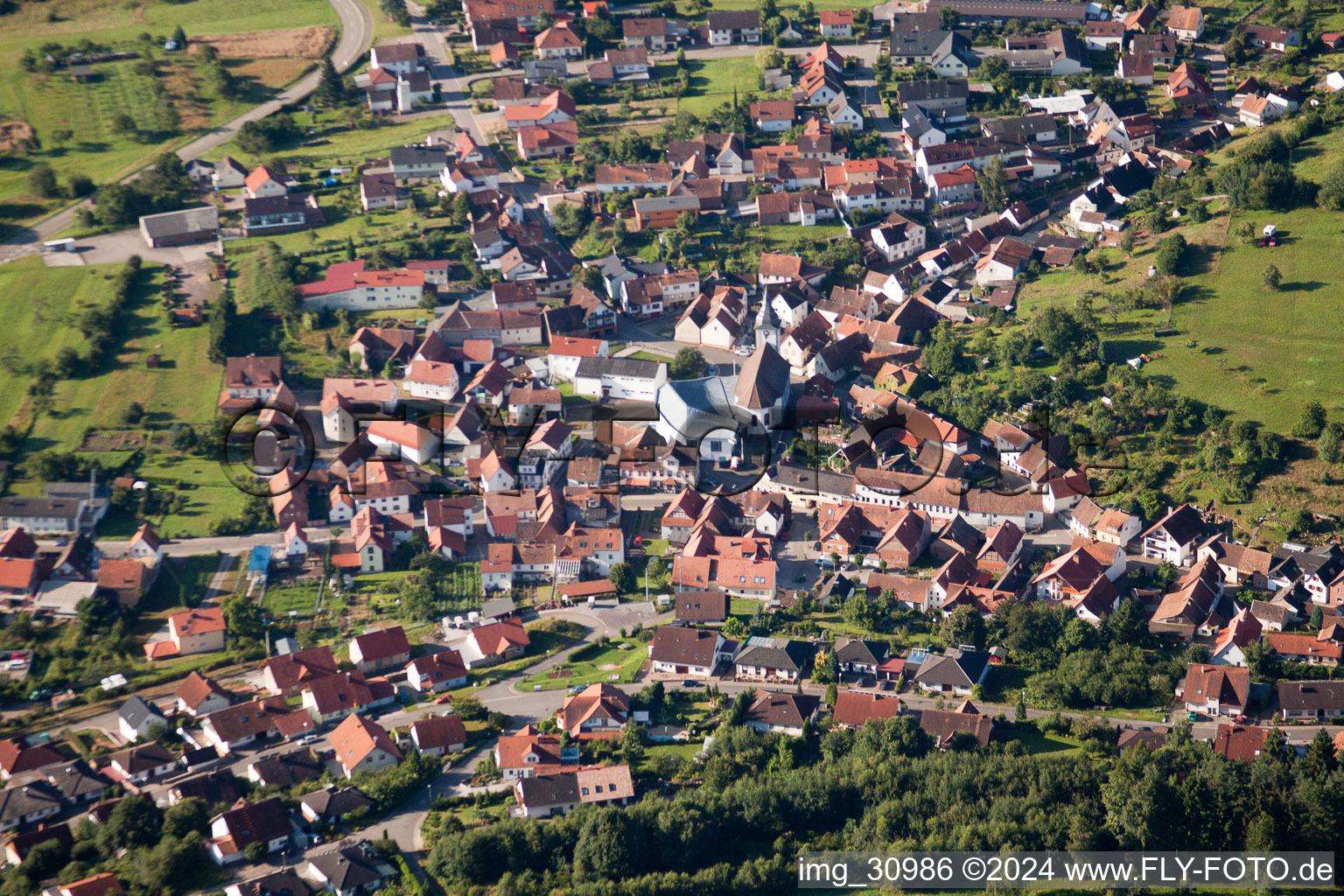 Luftbild von Gosserweiler-Stein im Ortsteil Gossersweiler in Gossersweiler-Stein im Bundesland Rheinland-Pfalz, Deutschland