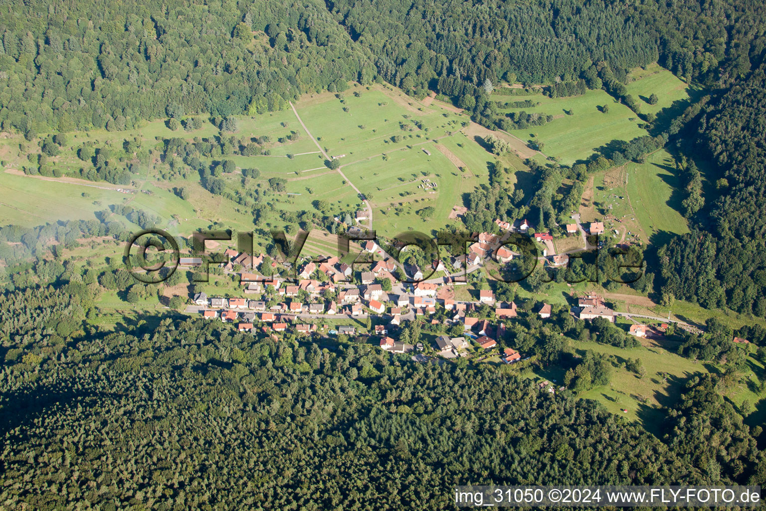 Nothweiler im Bundesland Rheinland-Pfalz, Deutschland aus der Luft betrachtet