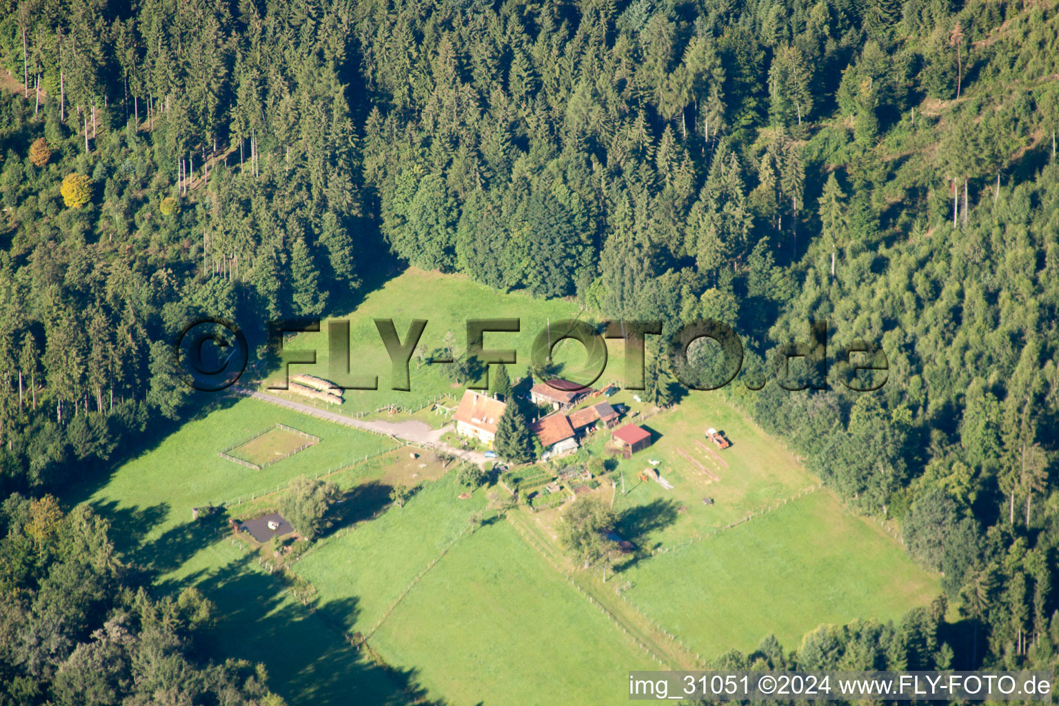 Wingen, Litschhof im Bundesland Bas-Rhin, Frankreich