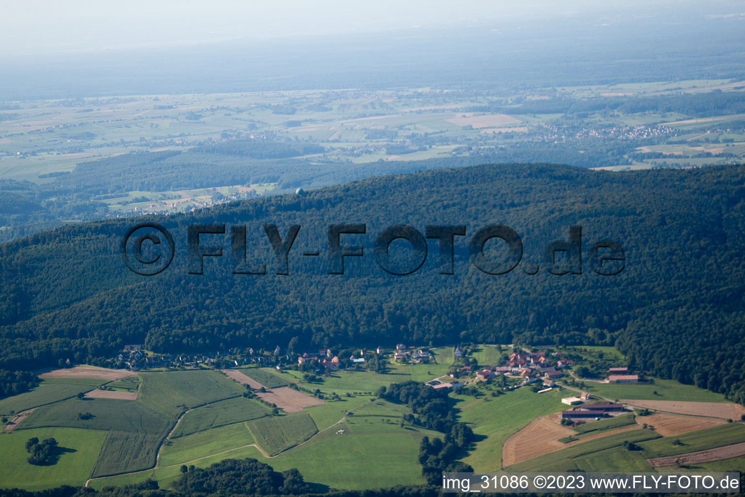 Climbach im Bundesland Bas-Rhin, Frankreich aus der Luft