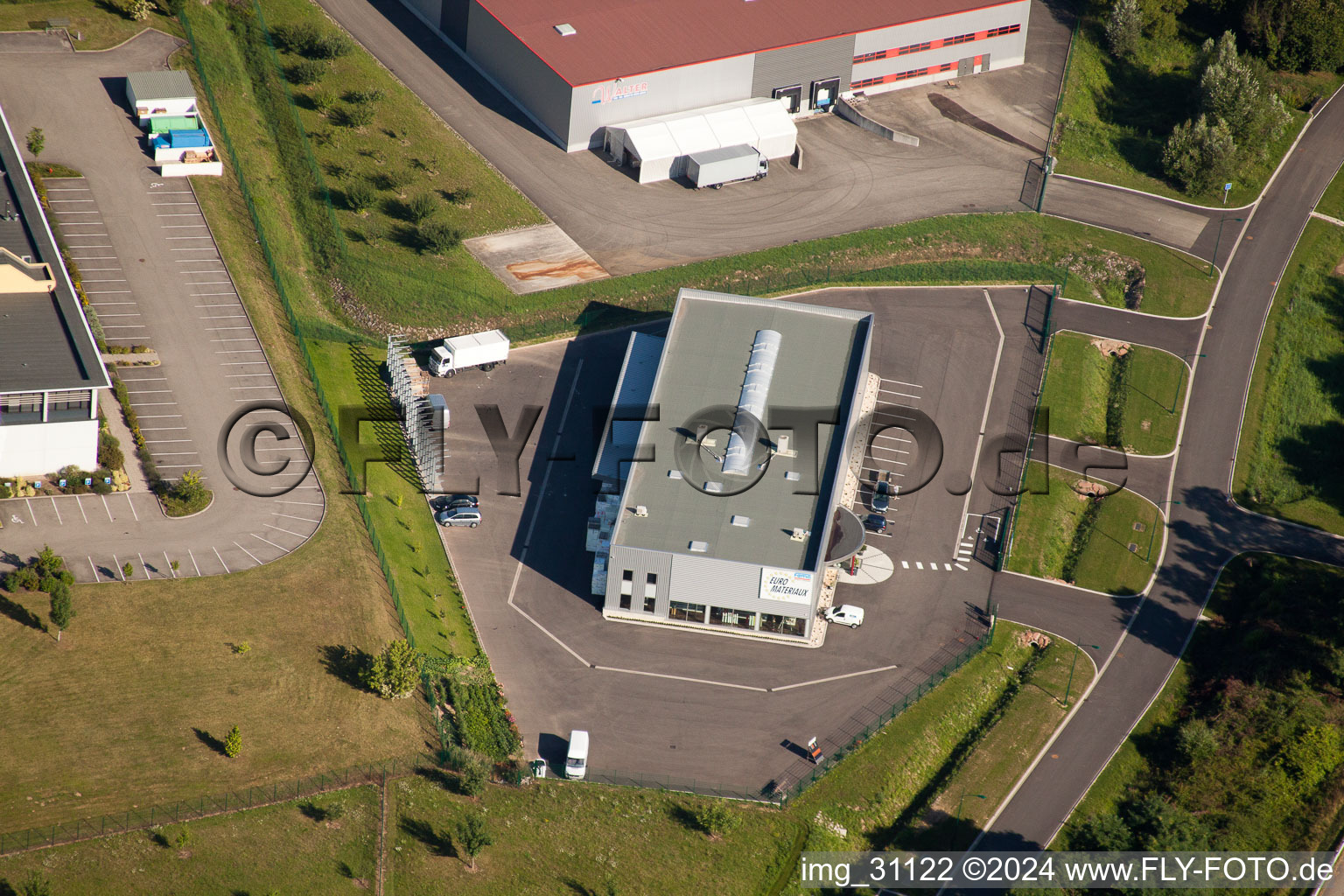 Euromateriaux im Ortsteil Altenstadt in Wissembourg im Bundesland Bas-Rhin, Frankreich