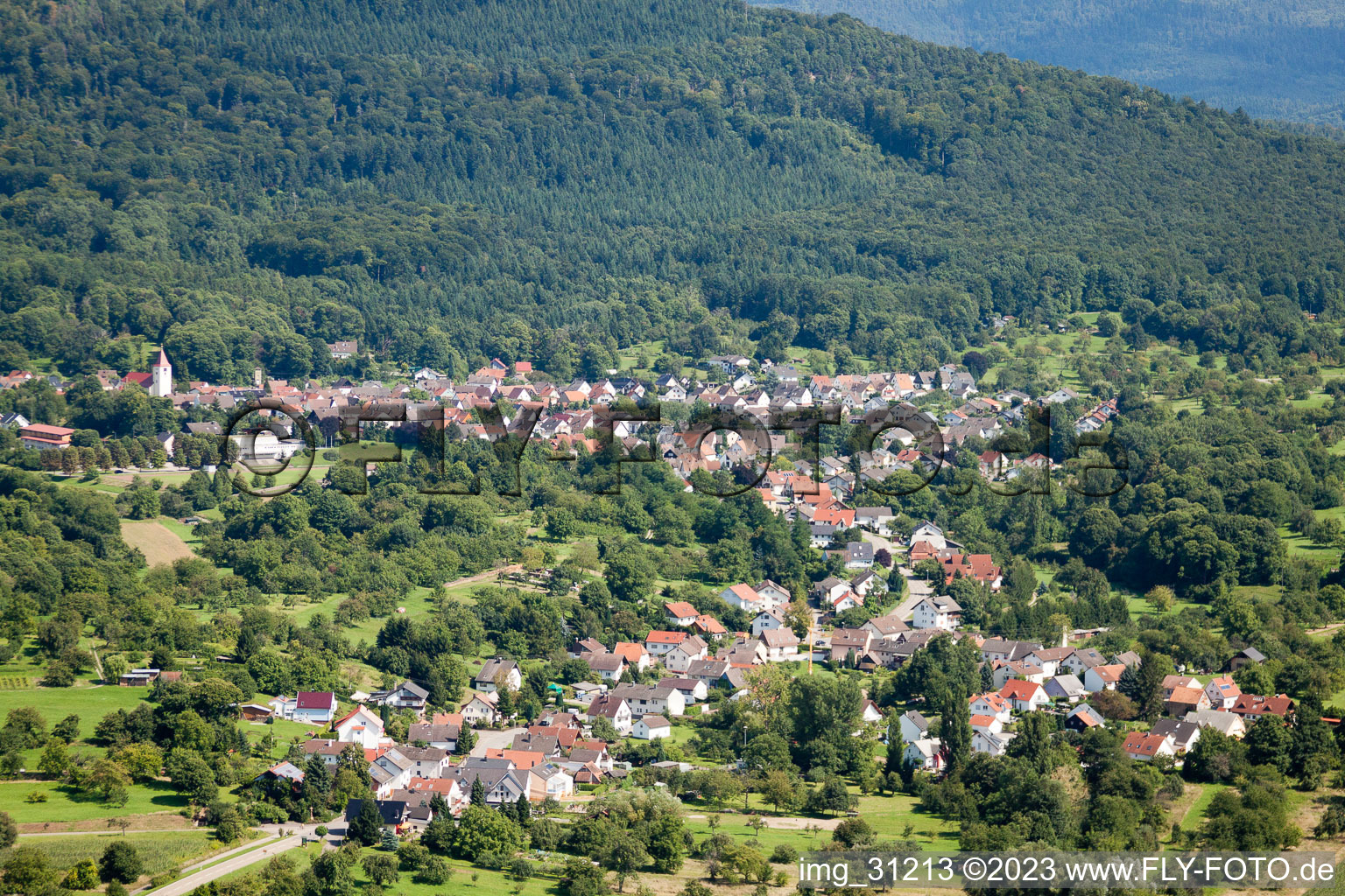 Luftbild von Gaggenau-Oberweier im Bundesland Baden-Württemberg, Deutschland
