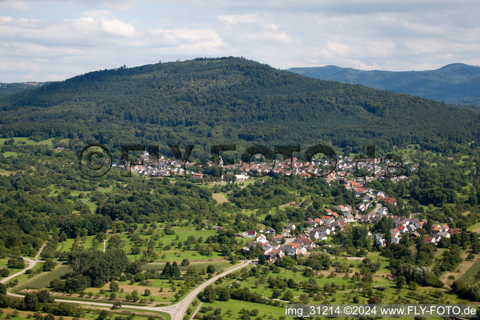 Luftaufnahme von Gaggenau-Oberweier im Bundesland Baden-Württemberg, Deutschland