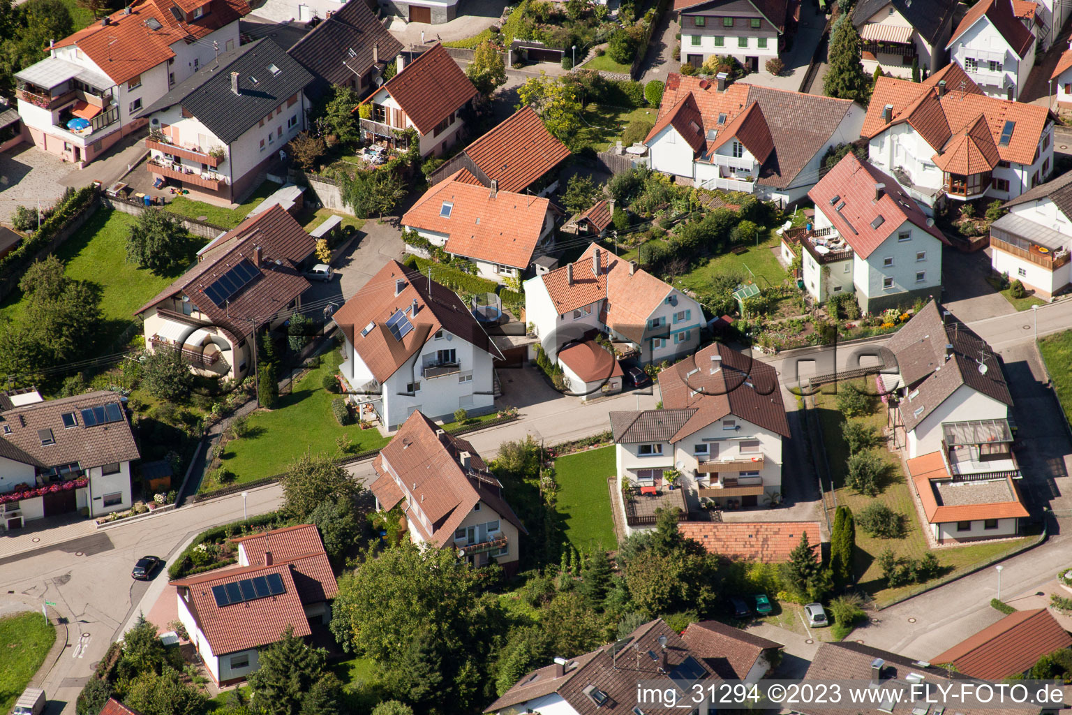 Luftbild von Ortsteil Varnhalt in Baden-Baden im Bundesland Baden-Württemberg, Deutschland