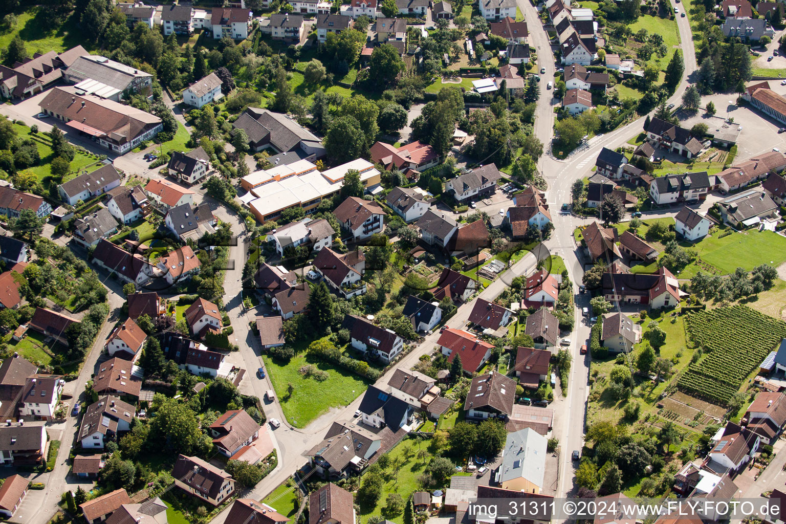 Yburghalle im Ortsteil Gallenbach in Baden-Baden im Bundesland Baden-Württemberg, Deutschland