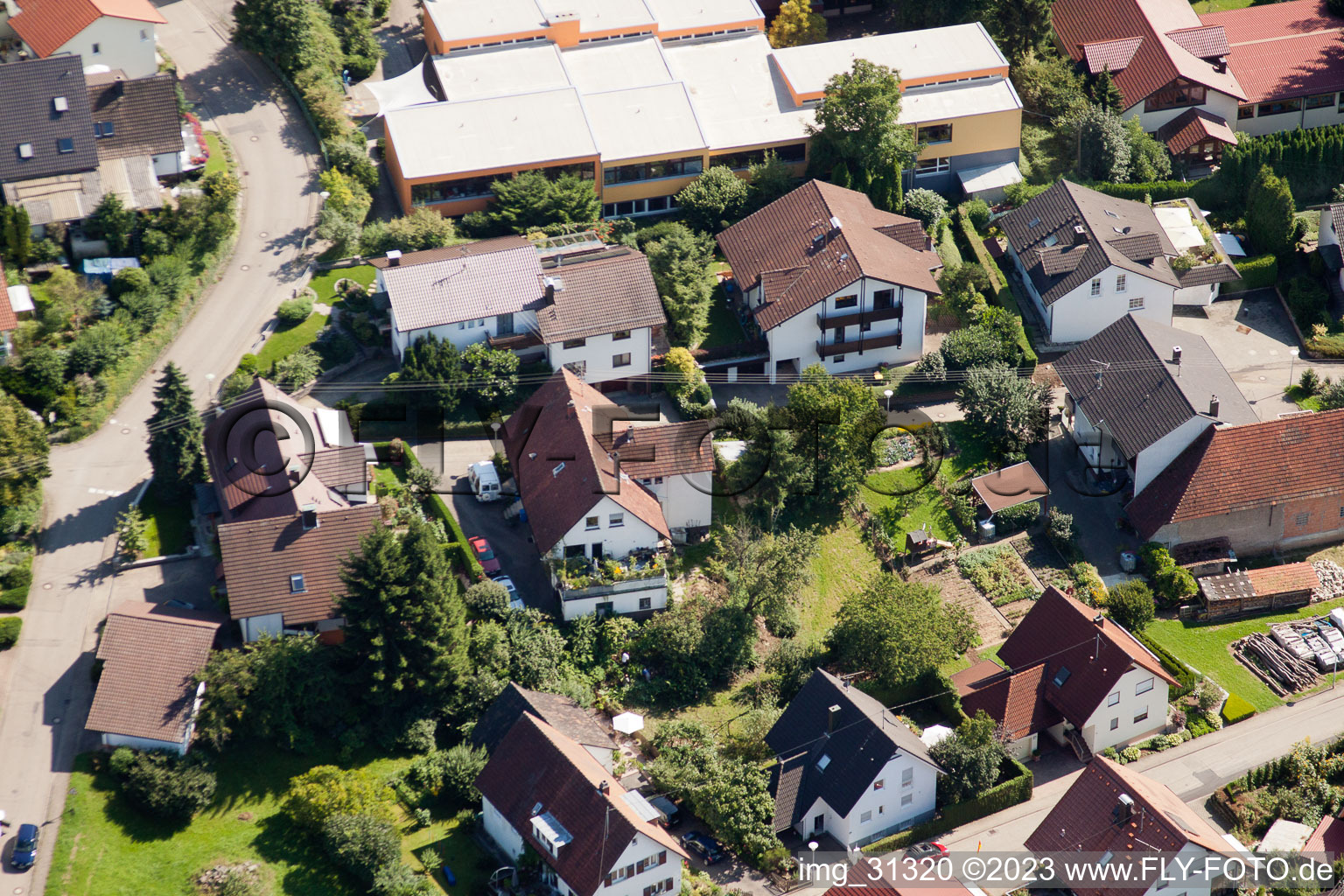 Ortsteil Gallenbach in Baden-Baden im Bundesland Baden-Württemberg, Deutschland aus der Luft betrachtet