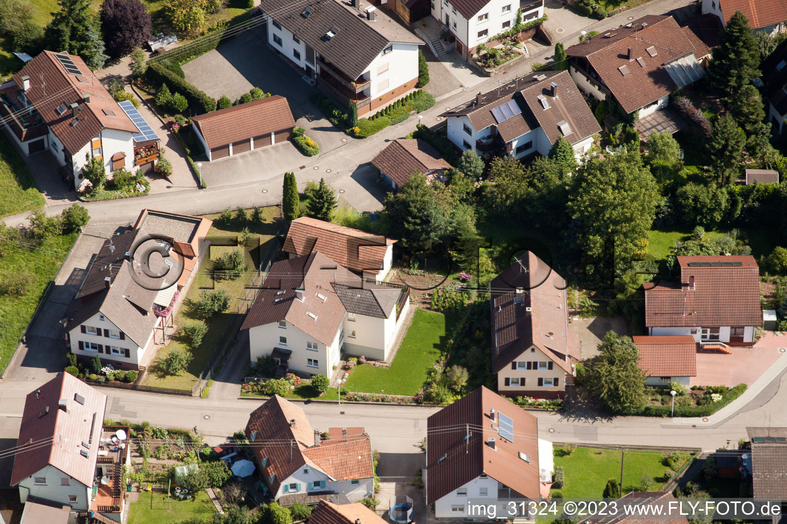 Ortsteil Gallenbach in Baden-Baden im Bundesland Baden-Württemberg, Deutschland von einer Drohne aus