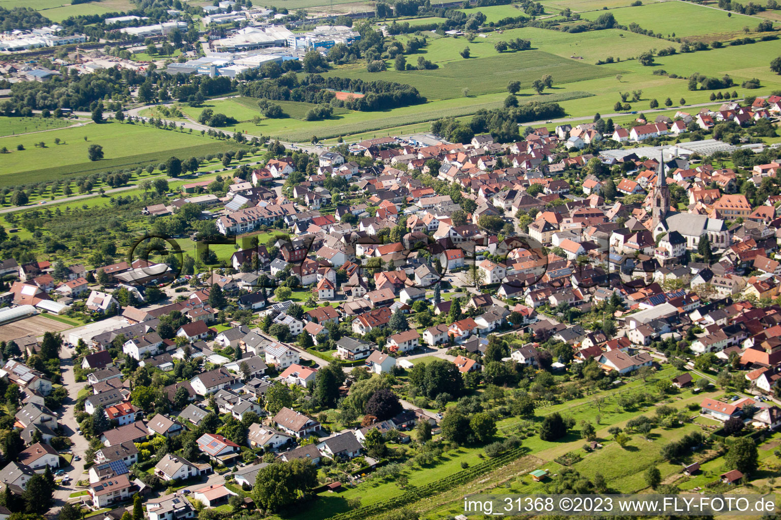 Steinbach im Bundesland Baden-Württemberg, Deutschland von einer Drohne aus