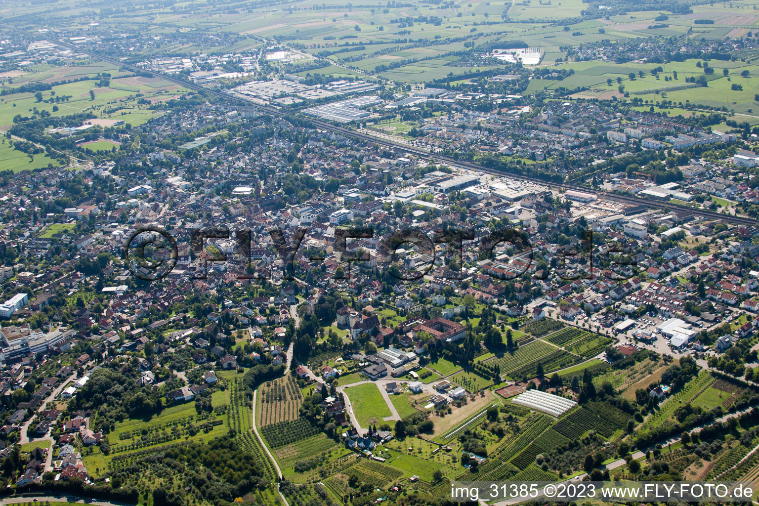 Bühl im Bundesland Baden-Württemberg, Deutschland aus der Luft betrachtet