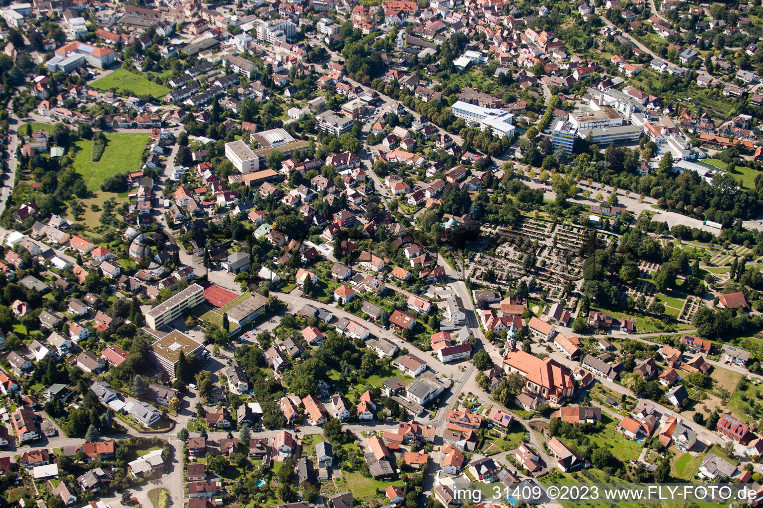 Luftbild von Ortsteil Kappelwindeck in Bühl im Bundesland Baden-Württemberg, Deutschland