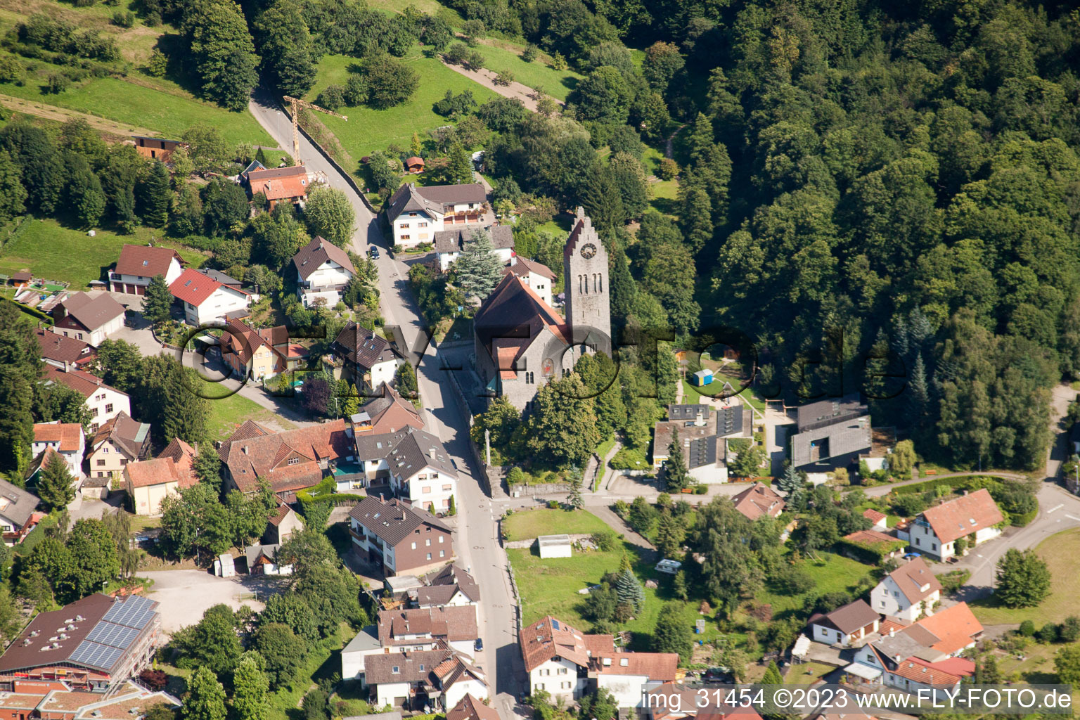 Luftaufnahme von Ottersweier-Hub im Bundesland Baden-Württemberg, Deutschland