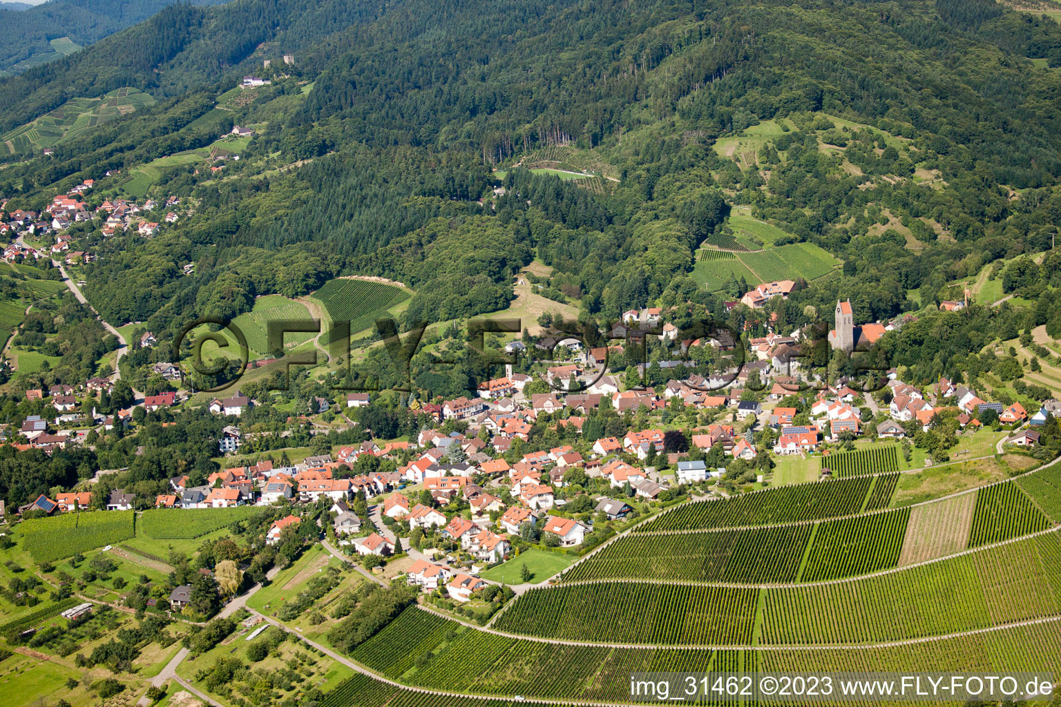 Luftbild von Lauf im Bundesland Baden-Württemberg, Deutschland