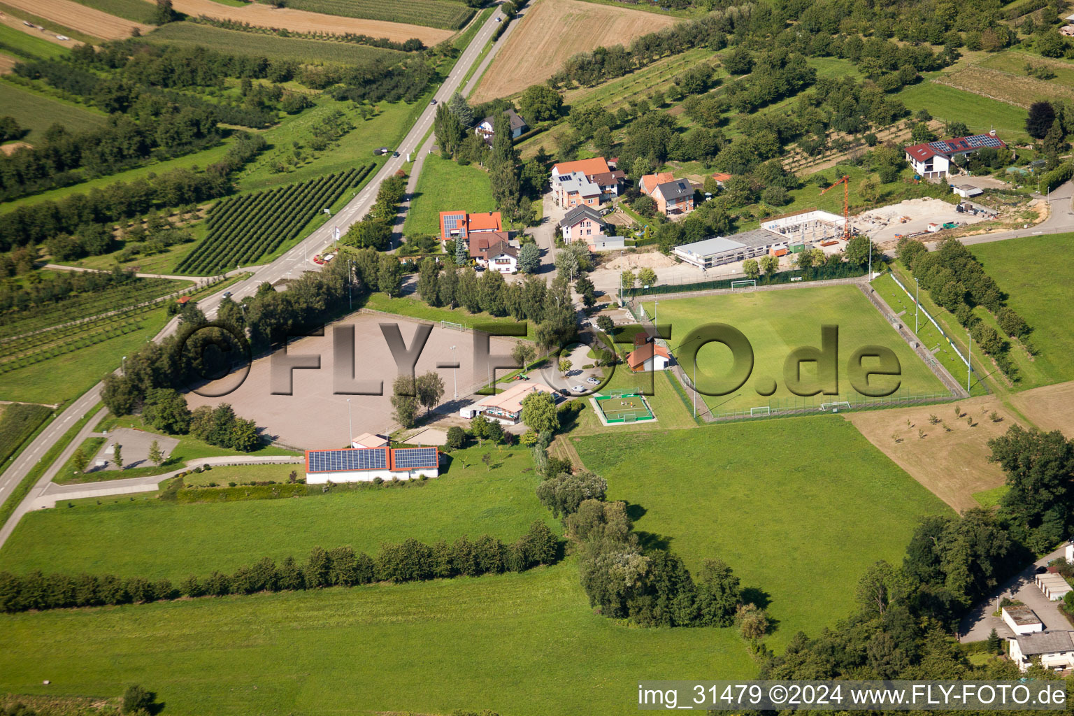 Sasbach-Kammersbrunn, Sportplatz im Bundesland Baden-Württemberg, Deutschland