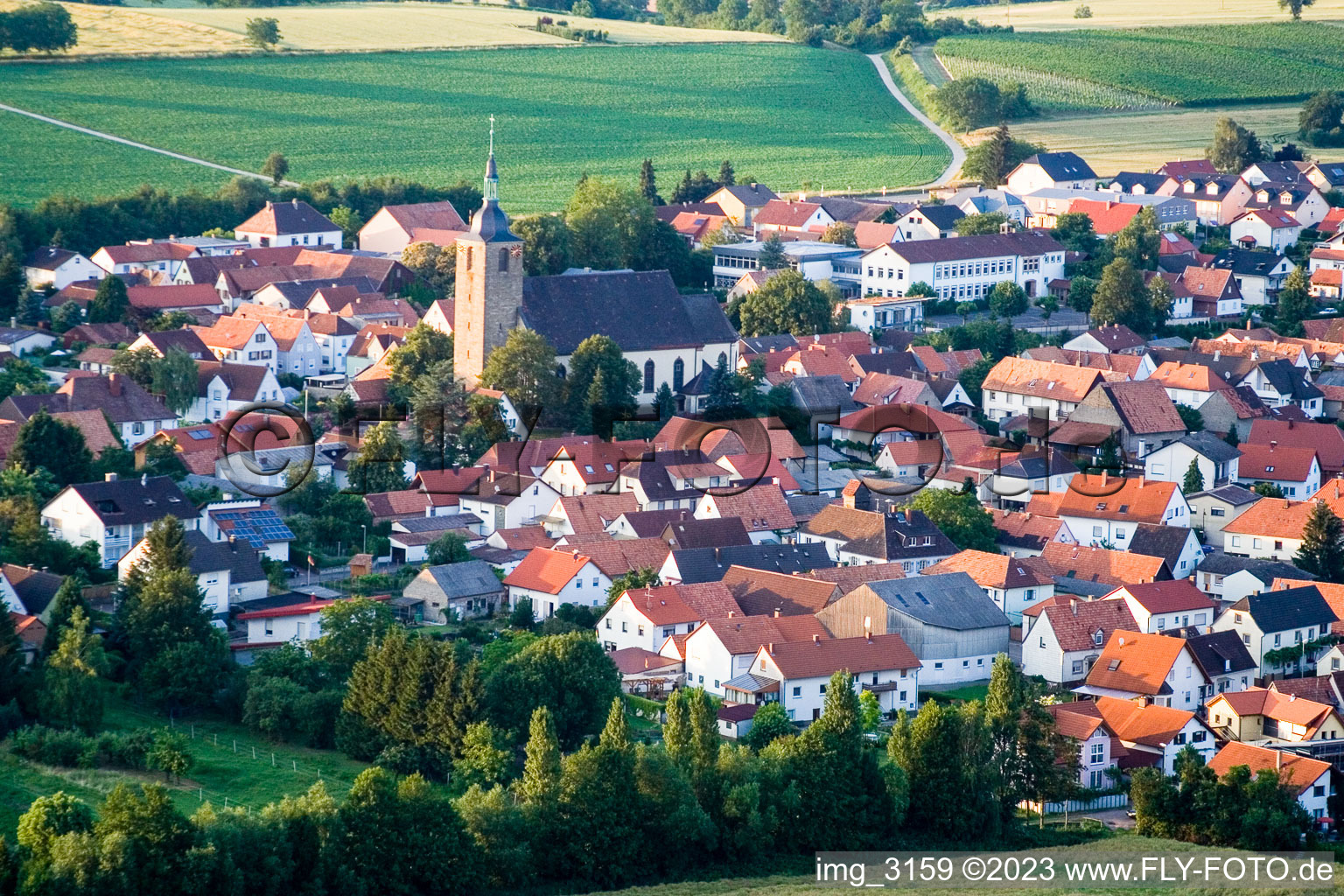 Luftbild von Steinfeld von Südwesten im Bundesland Rheinland-Pfalz, Deutschland