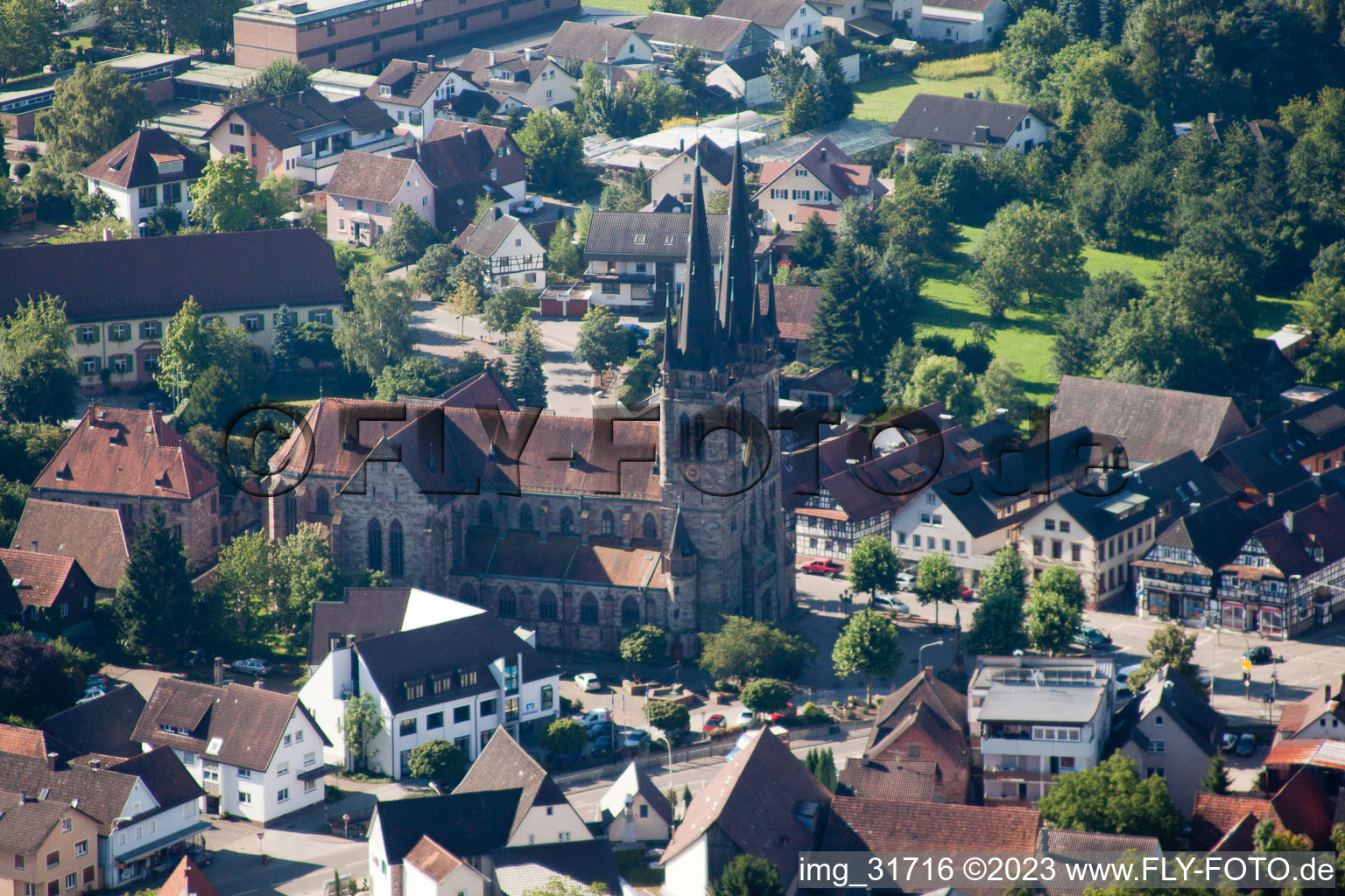 Ottersweier, Kirche Sankt Johannes im Bundesland Baden-Württemberg, Deutschland