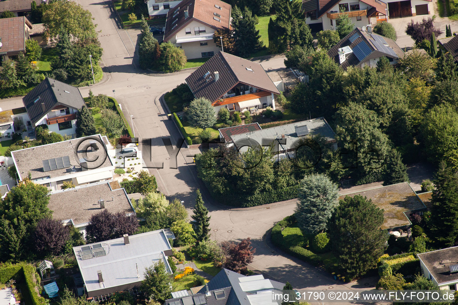 Luftbild von Vimbuch, Fasanenstr in Bühl im Bundesland Baden-Württemberg, Deutschland