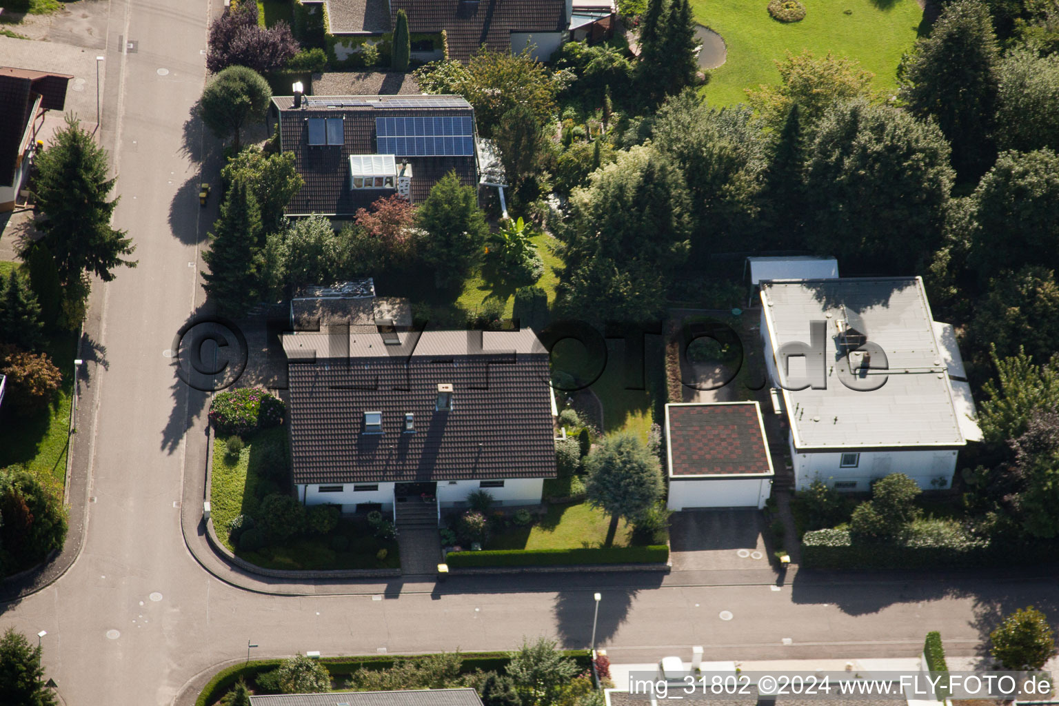 Drohnenaufname von Vimbuch, Fasanenstr in Bühl im Bundesland Baden-Württemberg, Deutschland