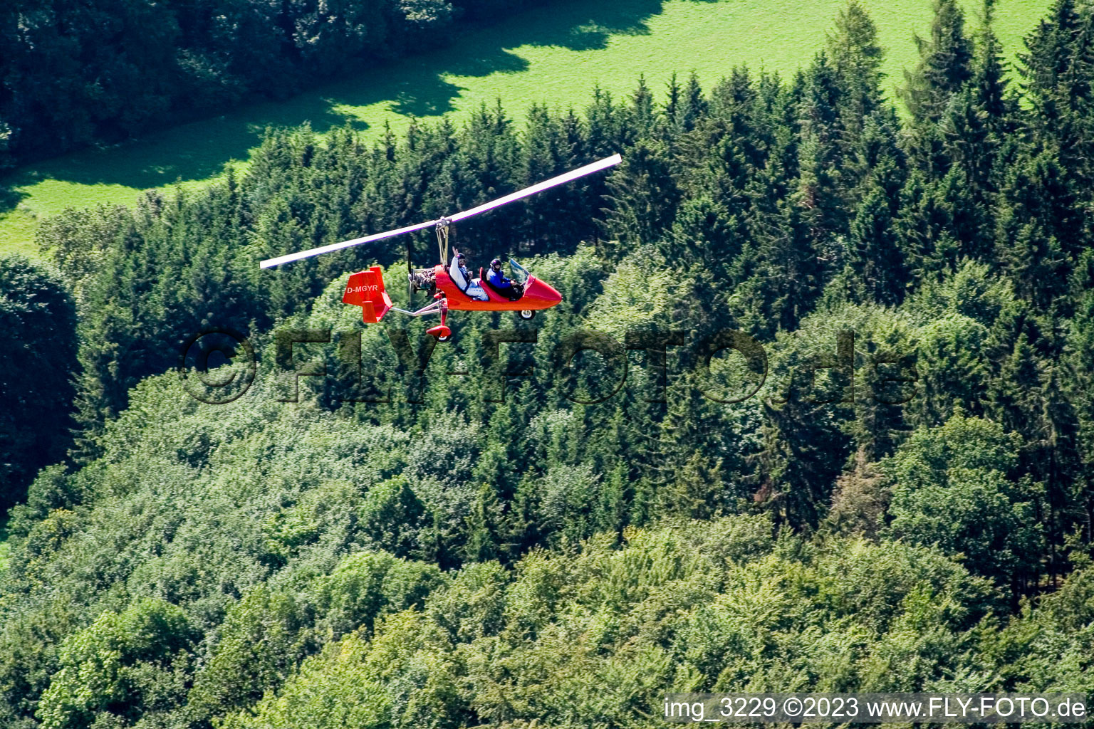 Mosbach Lohrbach, Gyrocopter Rundflug am Flugtag 2006 im Bundesland Baden-Württemberg, Deutschland