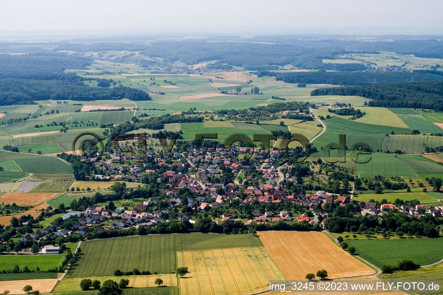 Luftbild von Asbach im Bundesland Baden-Württemberg, Deutschland