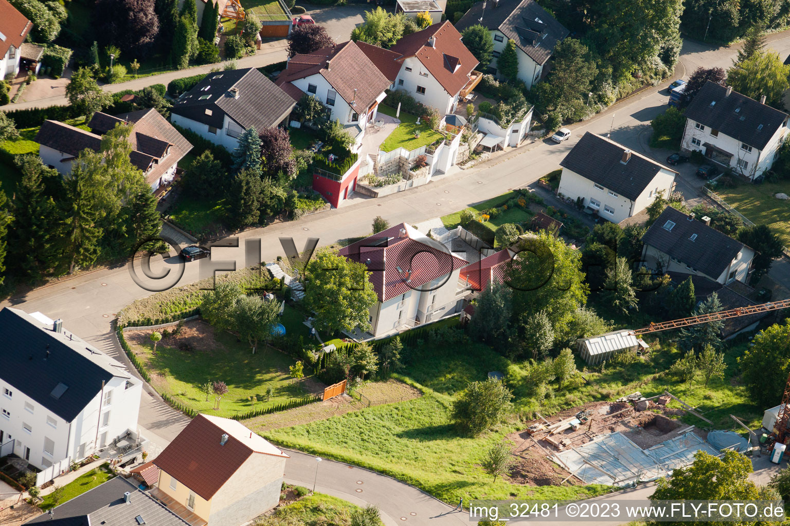 Keltern im Bundesland Baden-Württemberg, Deutschland aus der Luft betrachtet
