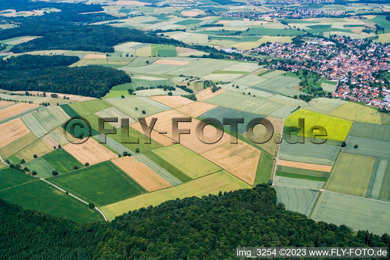 Luftbild von Epfenbach im Bundesland Baden-Württemberg, Deutschland