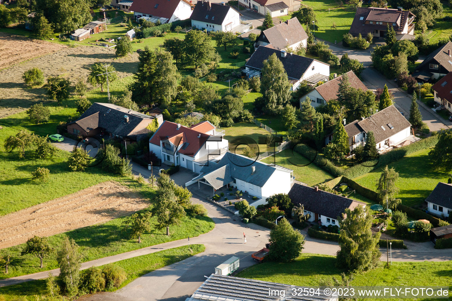 Luftbild von Gräfenhausen im Bundesland Baden-Württemberg, Deutschland
