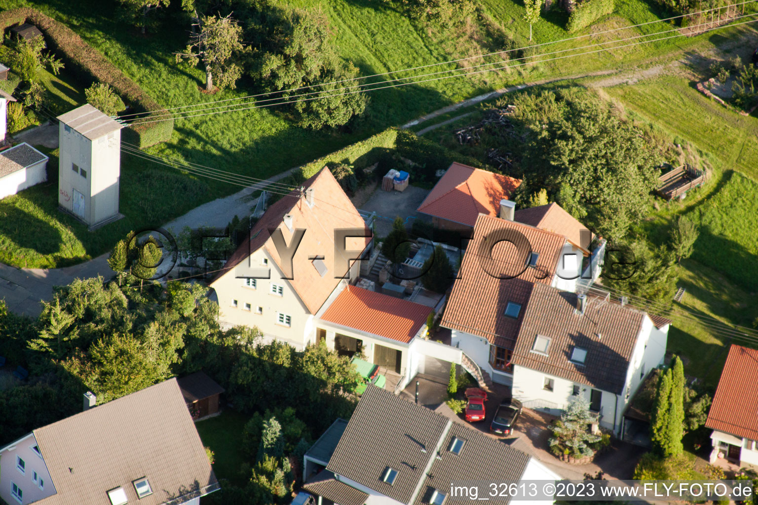 Drohnenbild von Gräfenhausen im Bundesland Baden-Württemberg, Deutschland
