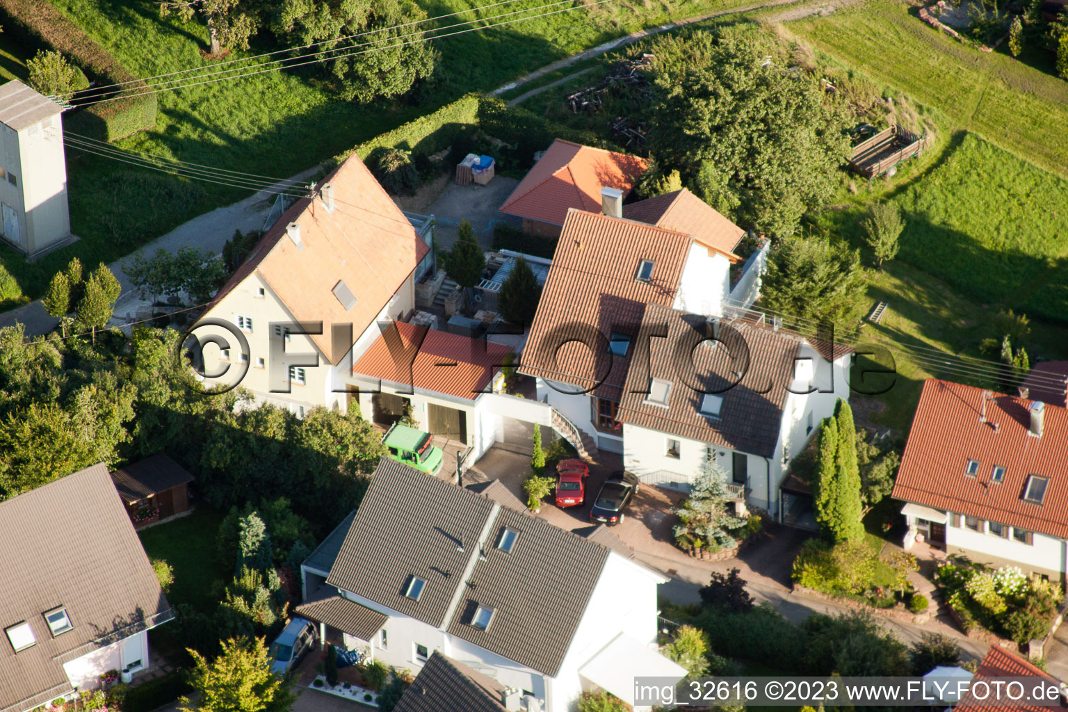 Gräfenhausen im Bundesland Baden-Württemberg, Deutschland von einer Drohne aus