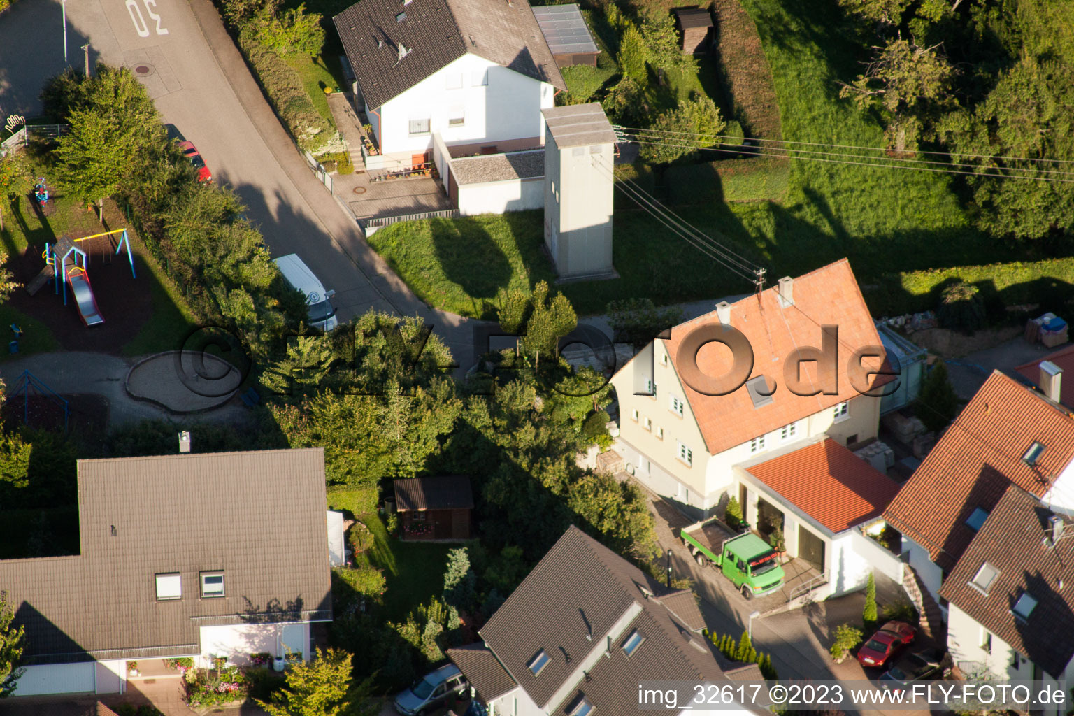 Gräfenhausen im Bundesland Baden-Württemberg, Deutschland von der Drohne aus gesehen