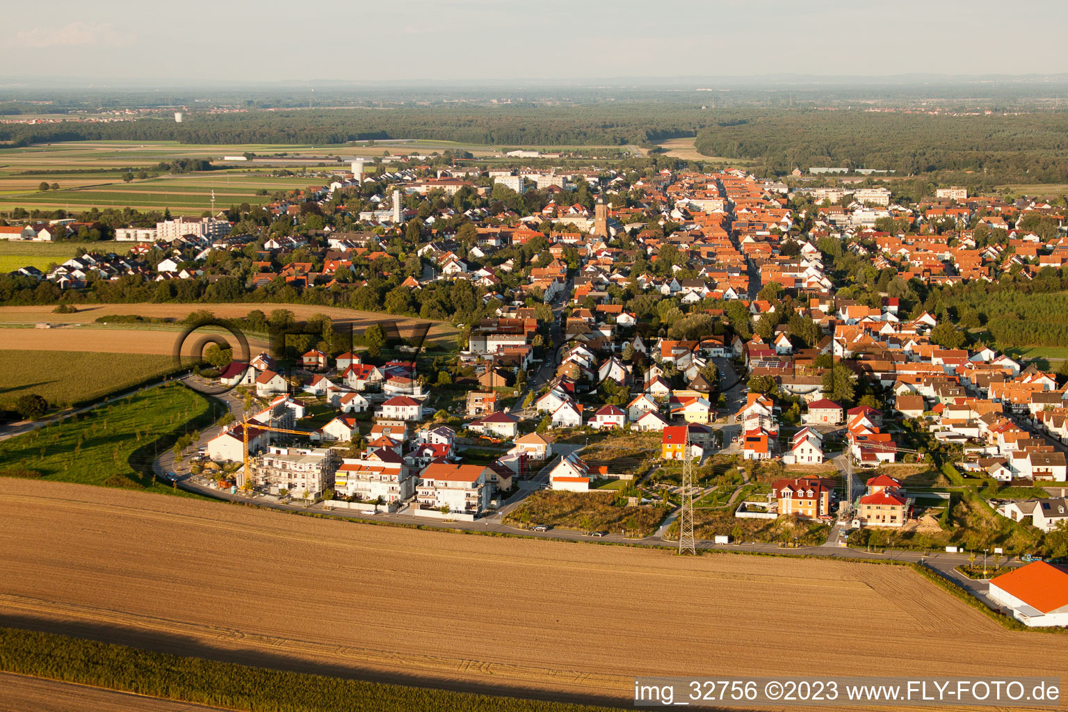 Kandel, Höhenweg im Bundesland Rheinland-Pfalz, Deutschland aus der Luft betrachtet