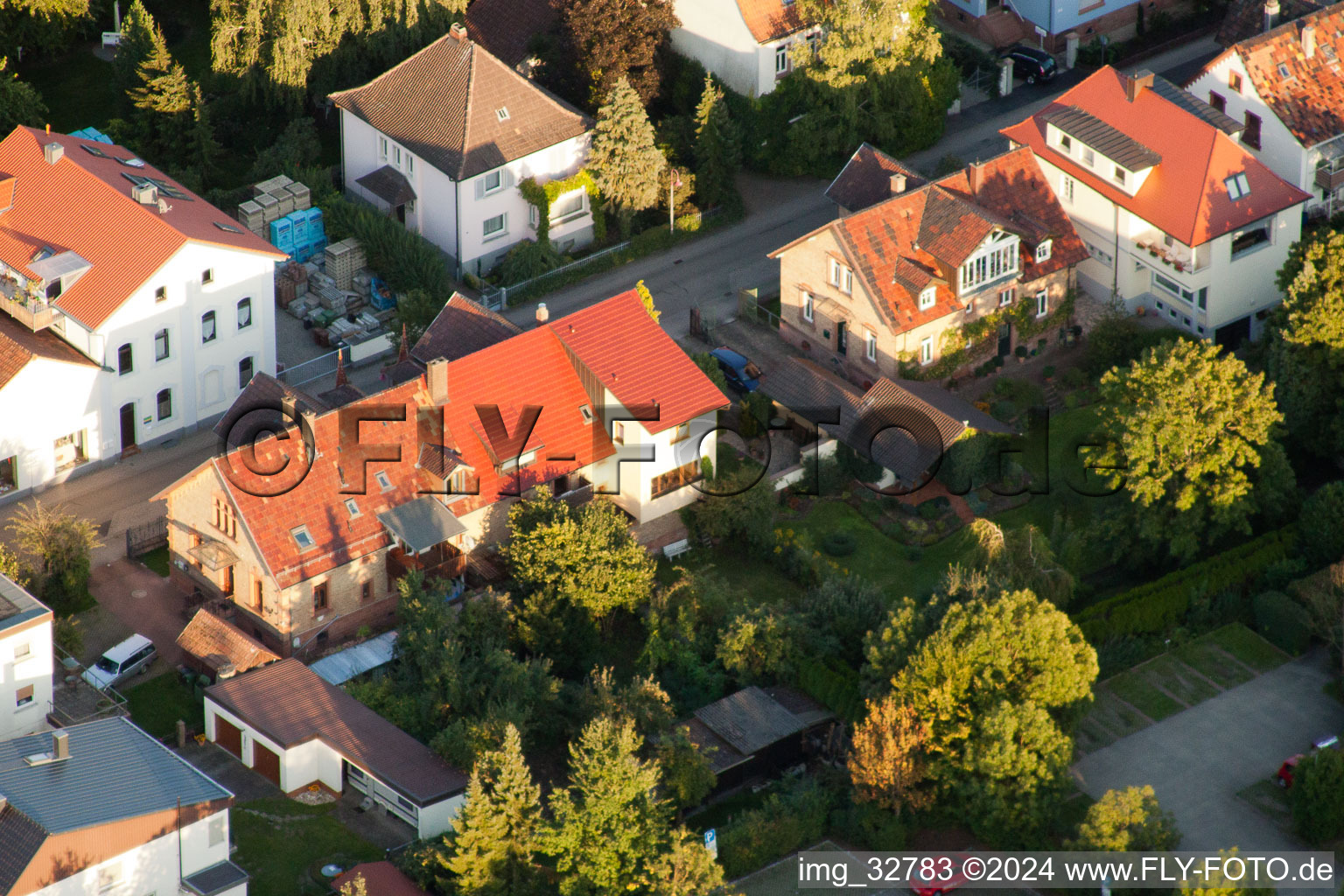 Bismarckstr in Kandel im Bundesland Rheinland-Pfalz, Deutschland aus der Luft