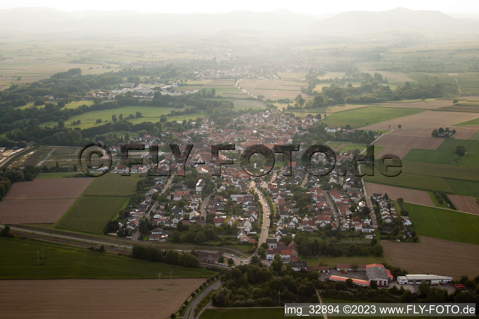 Rohrbach im Bundesland Rheinland-Pfalz, Deutschland aus der Luft betrachtet